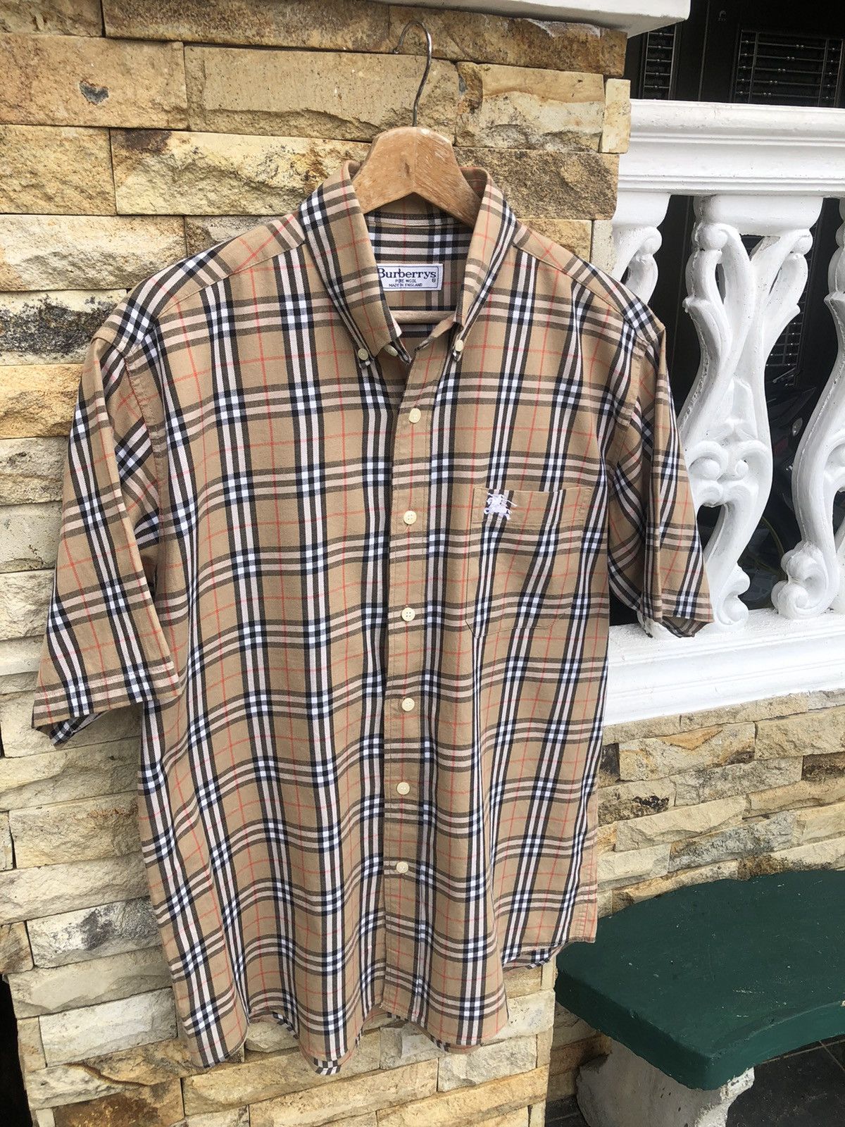 Burberry Rare🔥Vintage Burberrys Nova Check Button Up Shirt Size US M / EU 48-50 / 2 - 4 Thumbnail