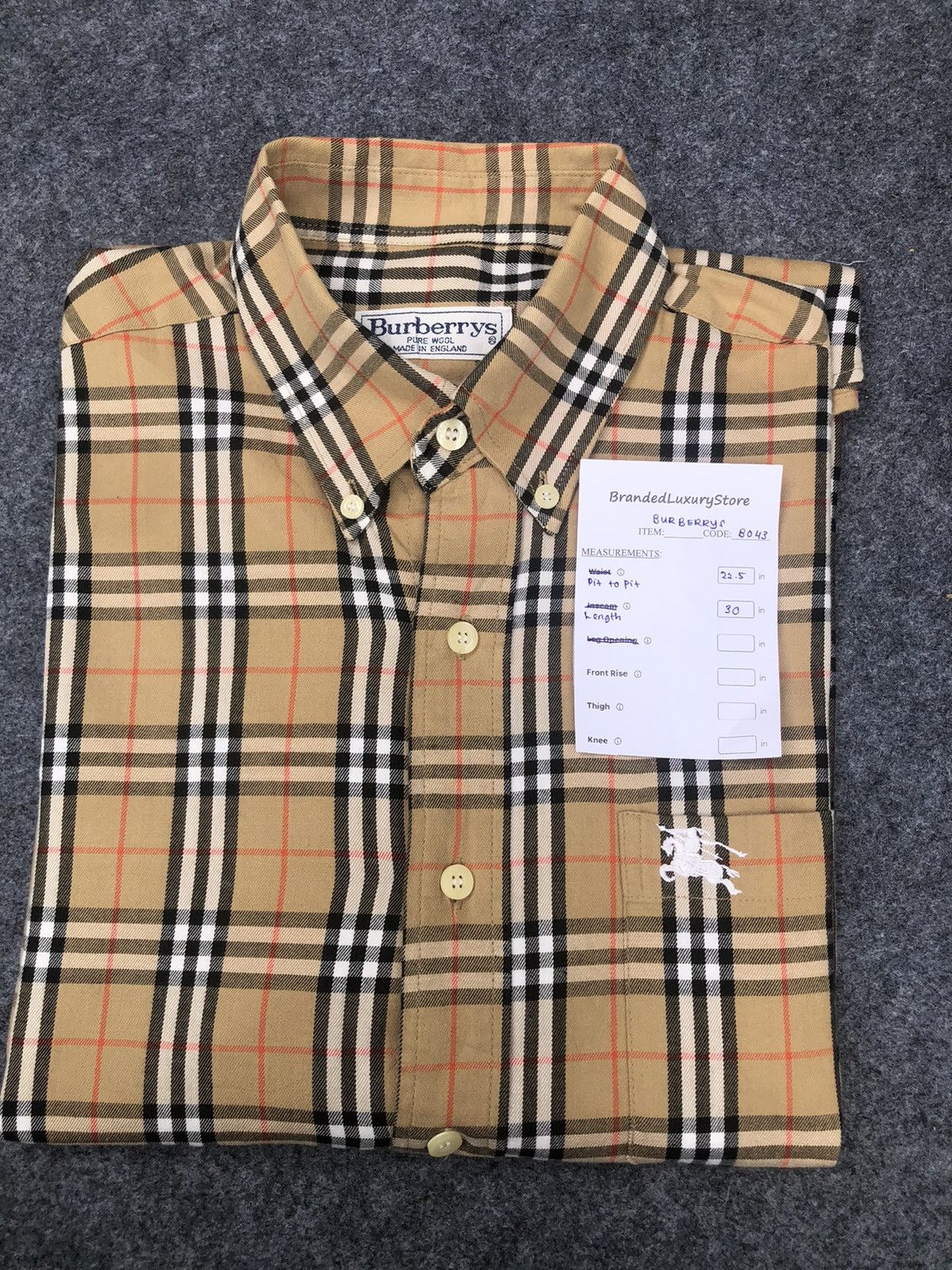 Burberry Rare🔥Vintage Burberrys Nova Check Button Up Shirt Size US M / EU 48-50 / 2 - 2 Thumbnail