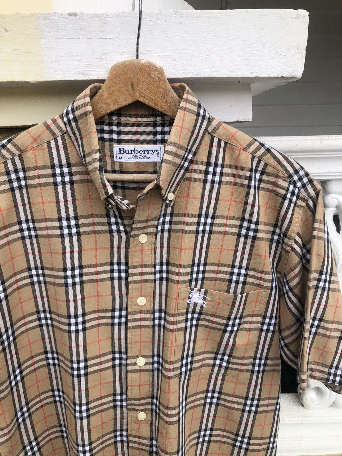 Burberry Rare🔥Vintage Burberrys Nova Check Button Up Shirt Size US M / EU 48-50 / 2 - 5 Thumbnail