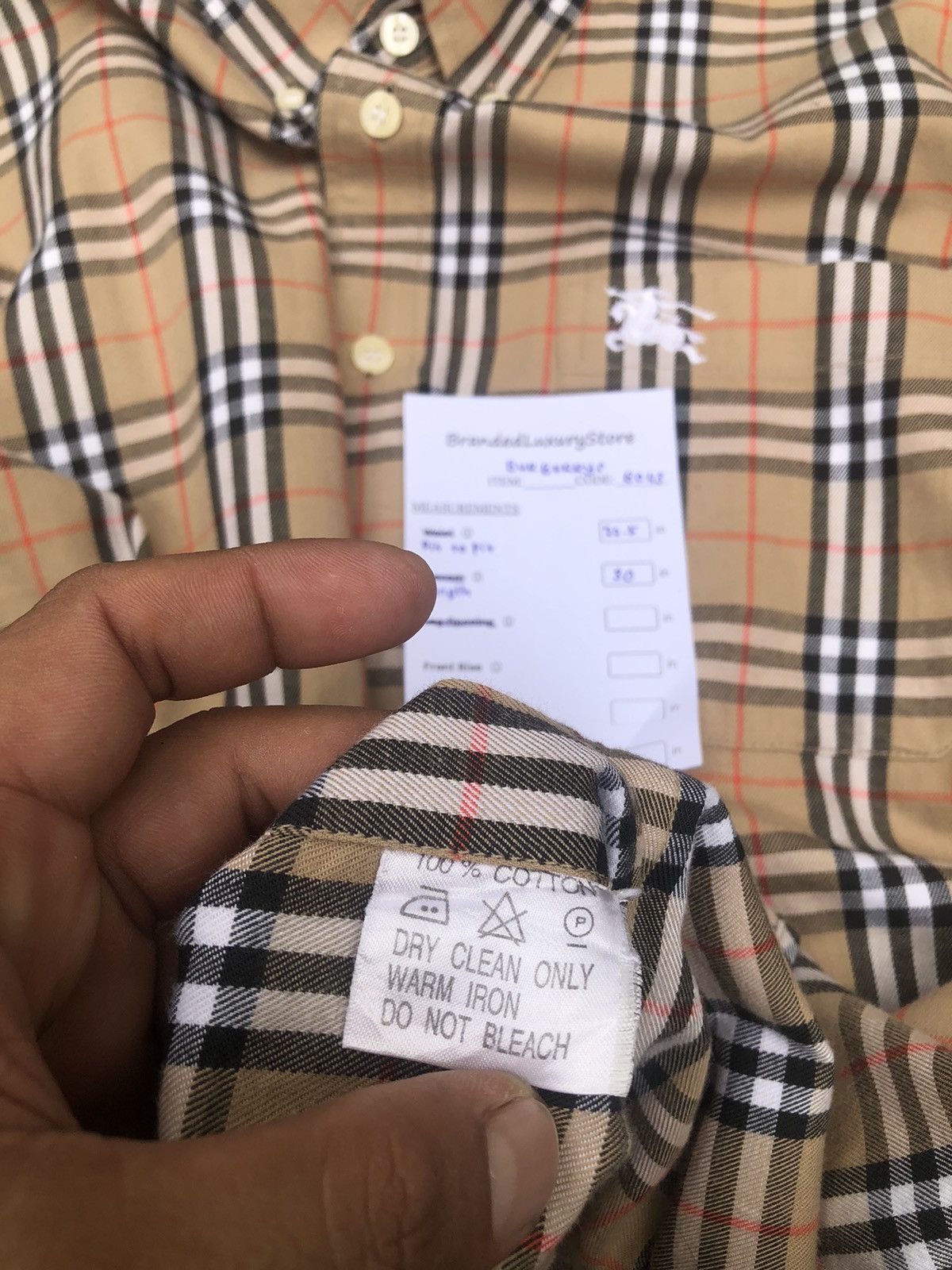 Burberry Rare🔥Vintage Burberrys Nova Check Button Up Shirt Size US M / EU 48-50 / 2 - 12 Thumbnail