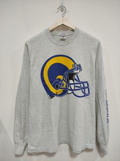 Vintage 1990s St Louis Rams Ringer Crew from Lee Sport - Size XXL