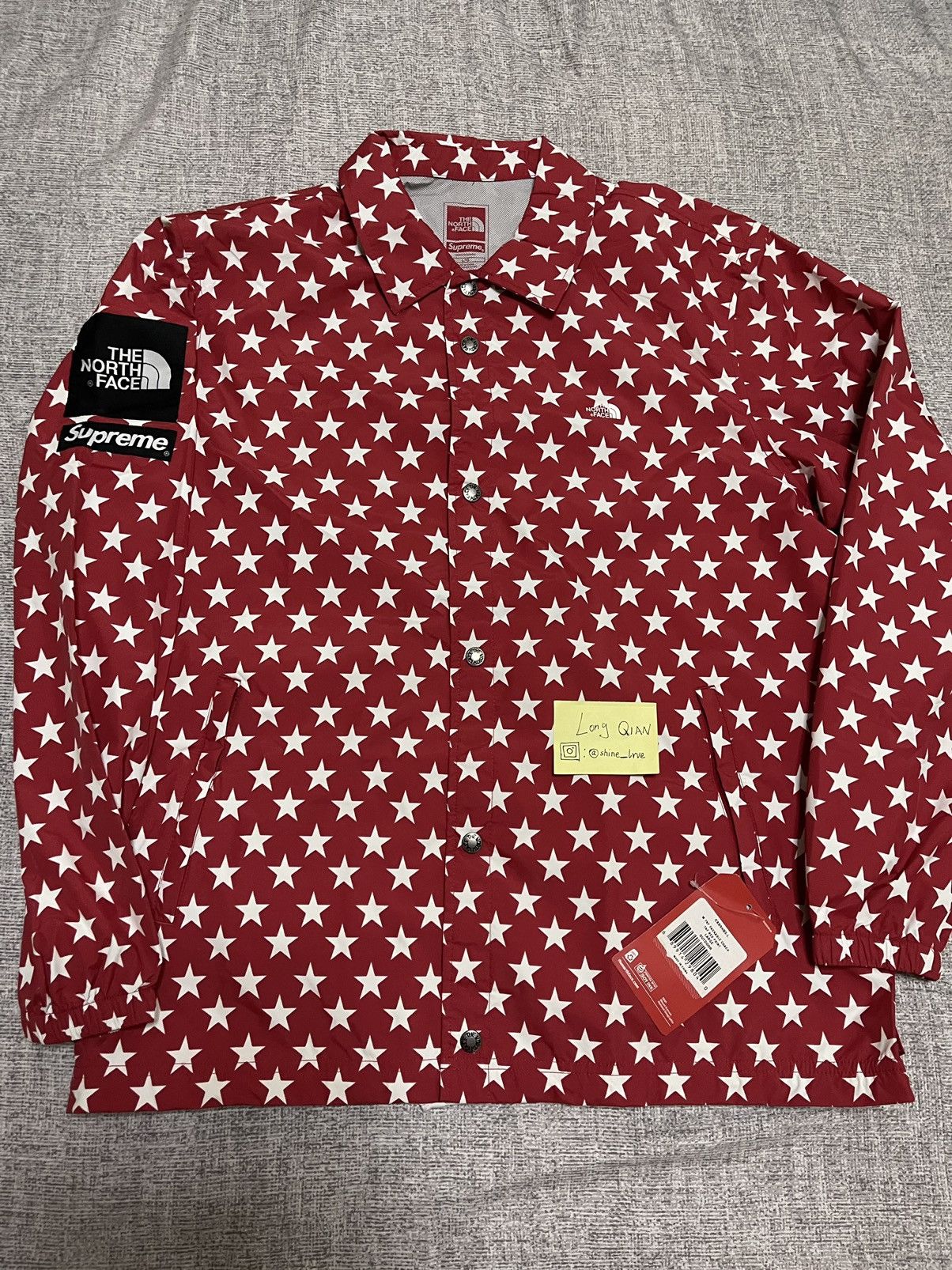 Supreme Supreme tnf the north face 15ss red star stars coach jacket |  Grailed