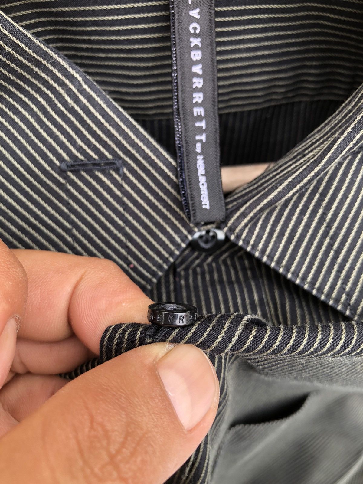 Black Barrett Rare🔥Blackbarrett by Neil Barrett Fashion Designer Shirt Size US M / EU 48-50 / 2 - 7 Thumbnail