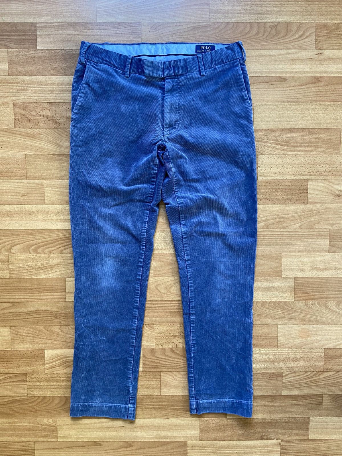 Polo Ralph Lauren Polo Ralph Lauren Velvet Pants Designer Blue Collection Size US 32 / EU 48 - 8 Thumbnail