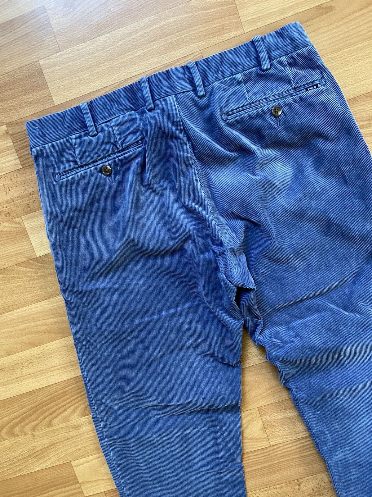 Polo Ralph Lauren Polo Ralph Lauren Velvet Pants Designer Blue Collection Size US 32 / EU 48 - 3 Thumbnail