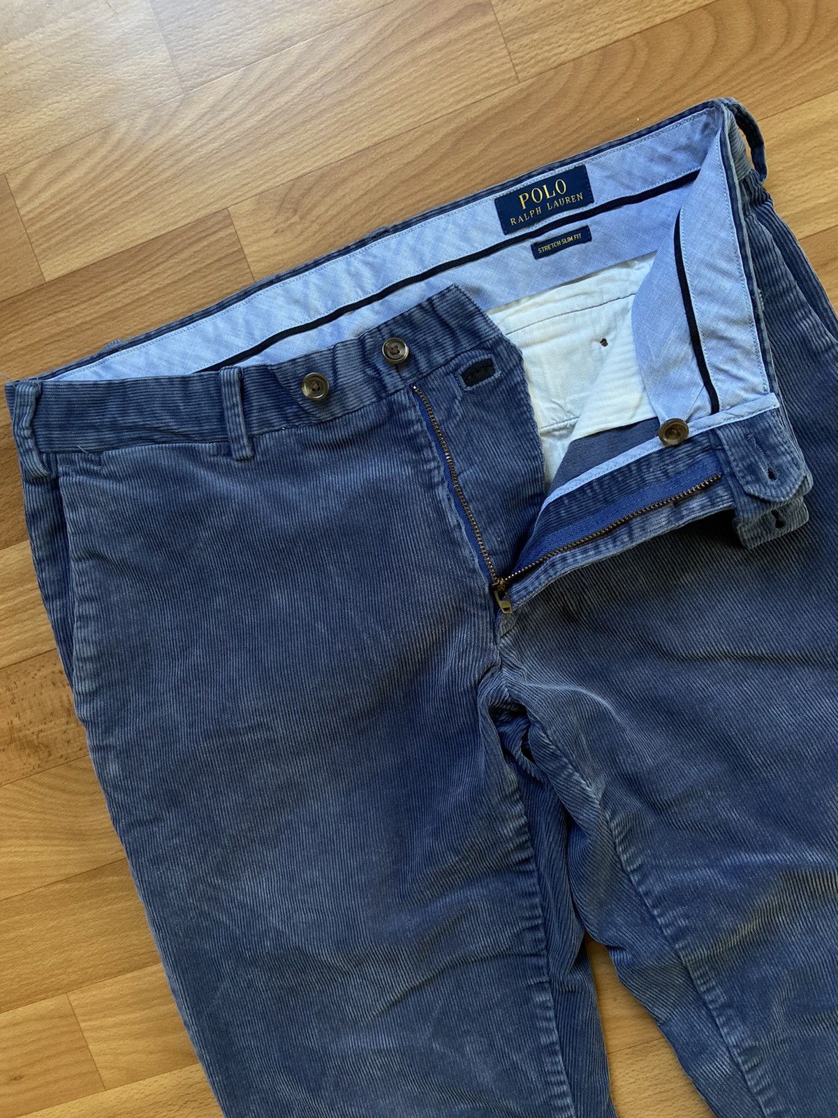 Polo Ralph Lauren Polo Ralph Lauren Velvet Pants Designer Blue Collection Size US 32 / EU 48 - 10 Thumbnail