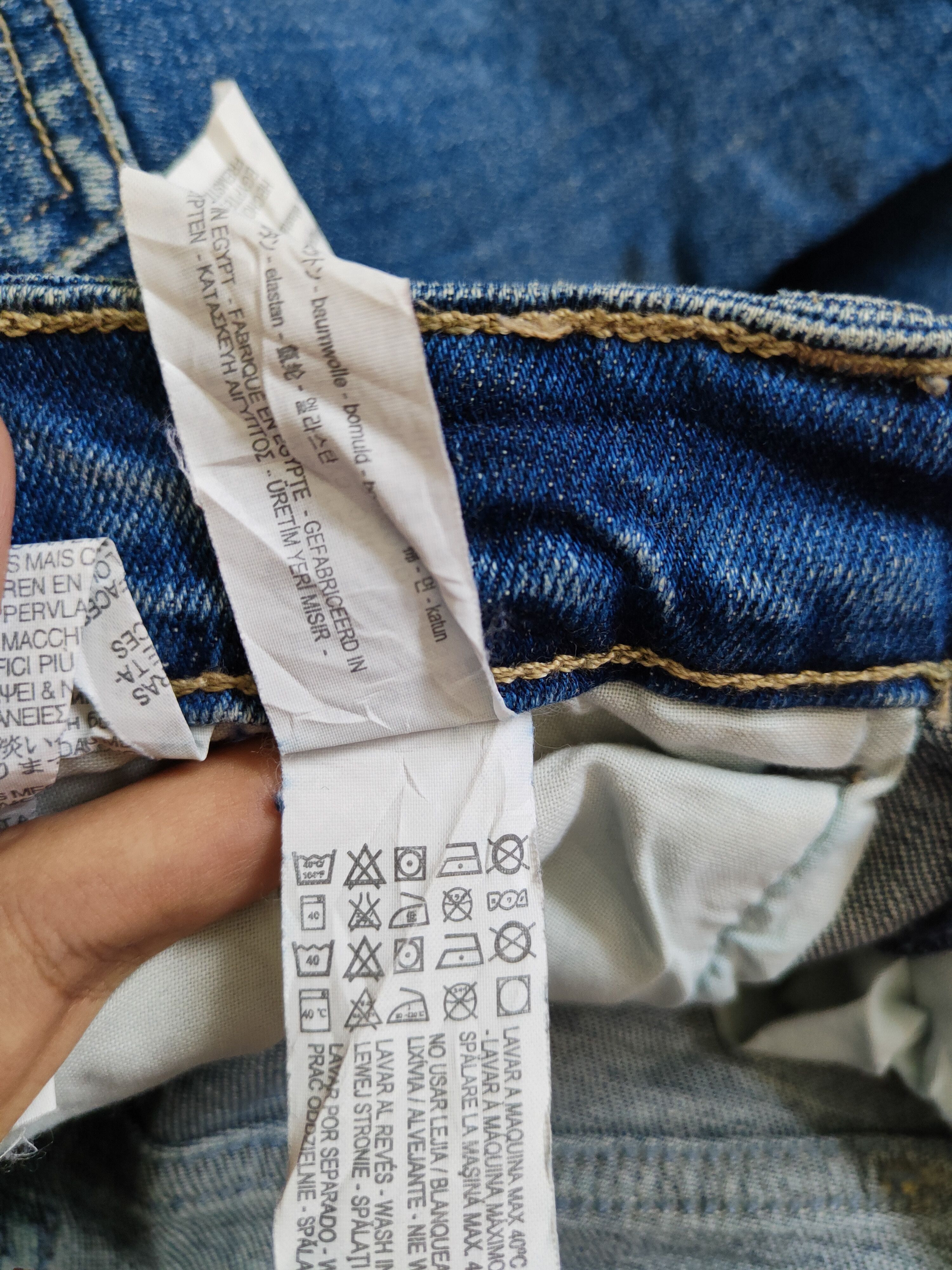 Japanese Brand Inditex ® Blue Ripped Distressed Denim Pants #S514 Size US 27 - 13 Thumbnail