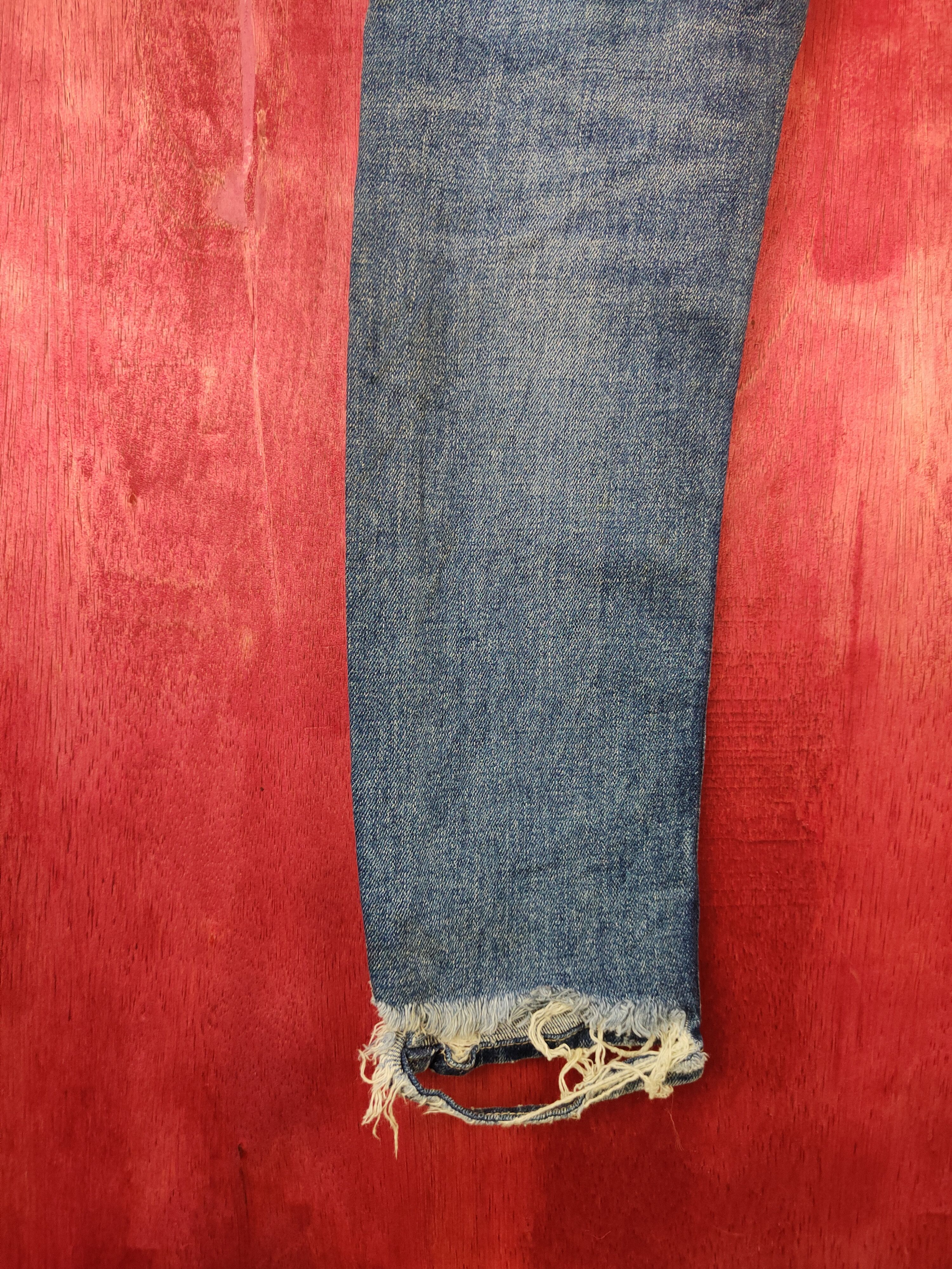 Japanese Brand Inditex ® Blue Ripped Distressed Denim Pants #S514 Size US 27 - 9 Thumbnail