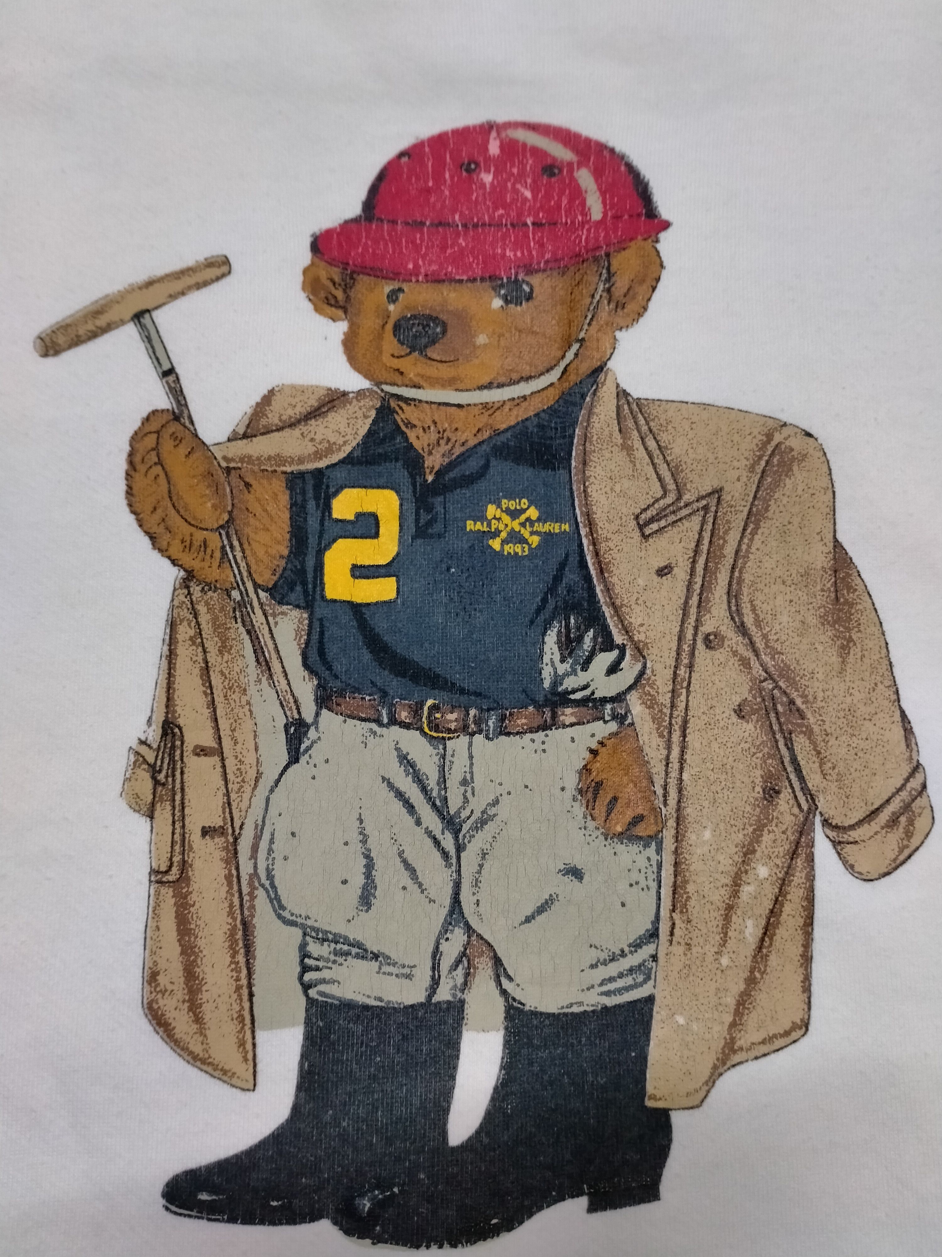 Polo Ralph Lauren Vintage Distressed Polo Bear Sweatshirt by Raplh Lauren Size US M / EU 48-50 / 2 - 3 Thumbnail