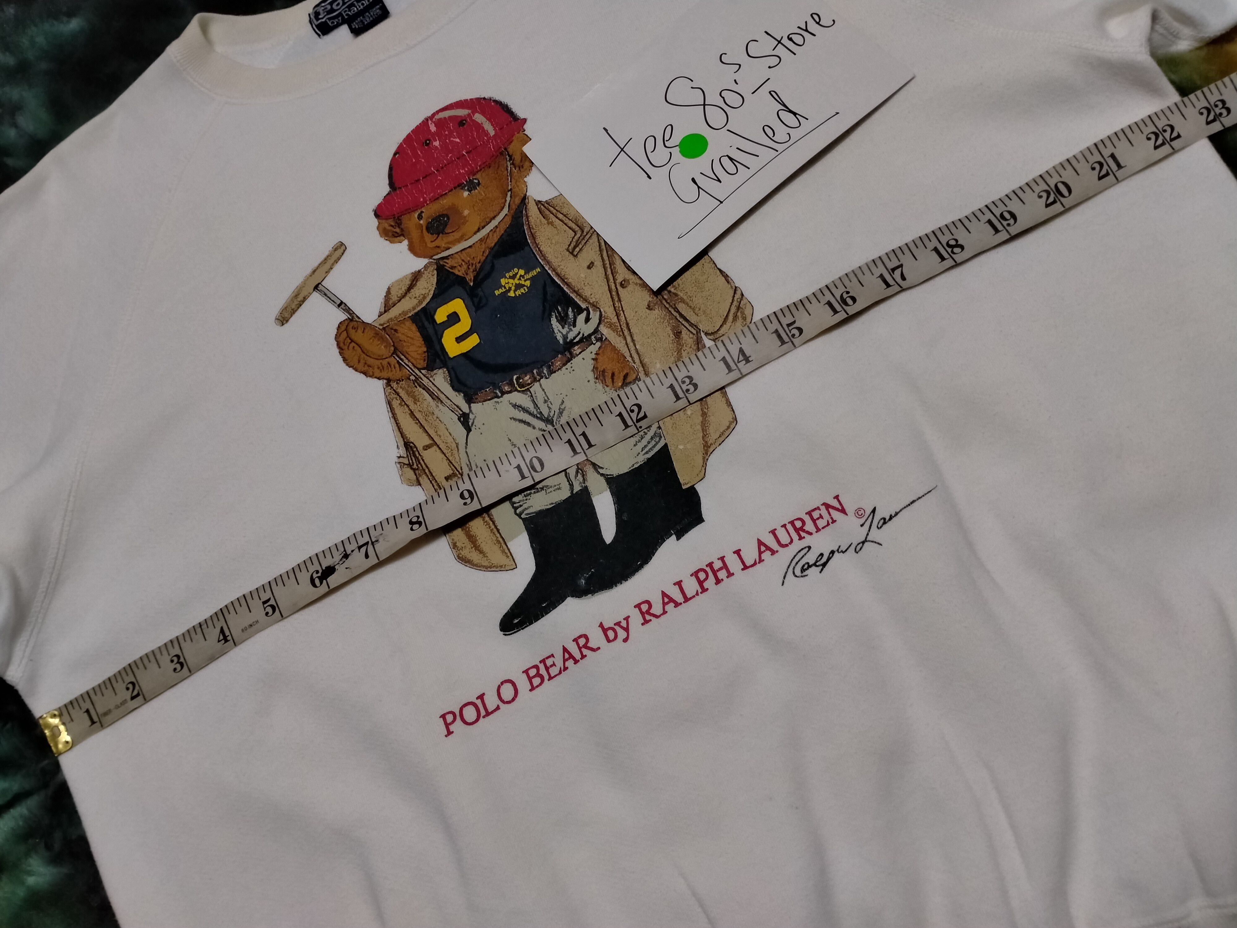 Polo Ralph Lauren Vintage Distressed Polo Bear Sweatshirt by Raplh Lauren Size US M / EU 48-50 / 2 - 6 Thumbnail