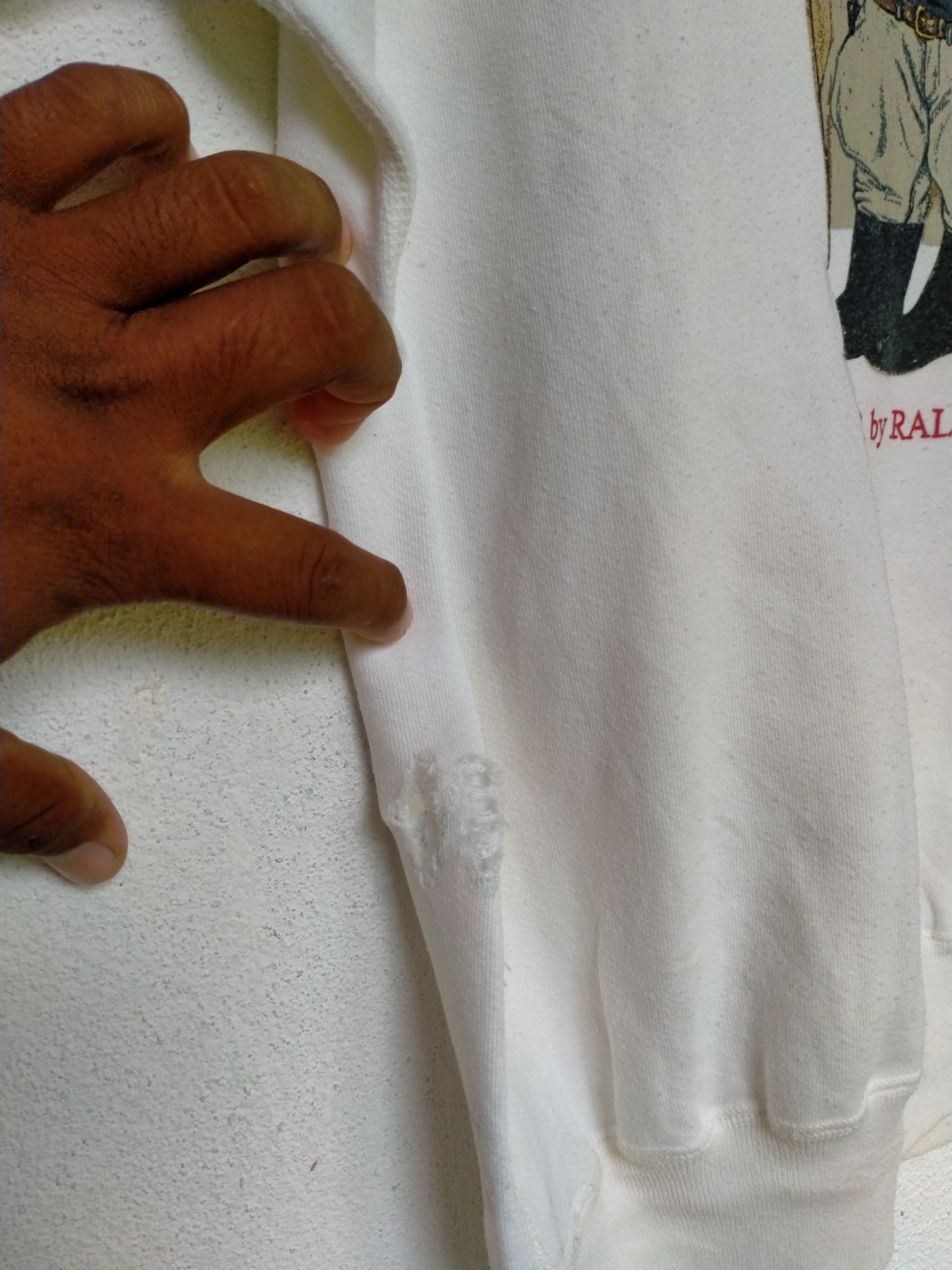 Polo Ralph Lauren Vintage Distressed Polo Bear Sweatshirt by Raplh Lauren Size US M / EU 48-50 / 2 - 9 Thumbnail