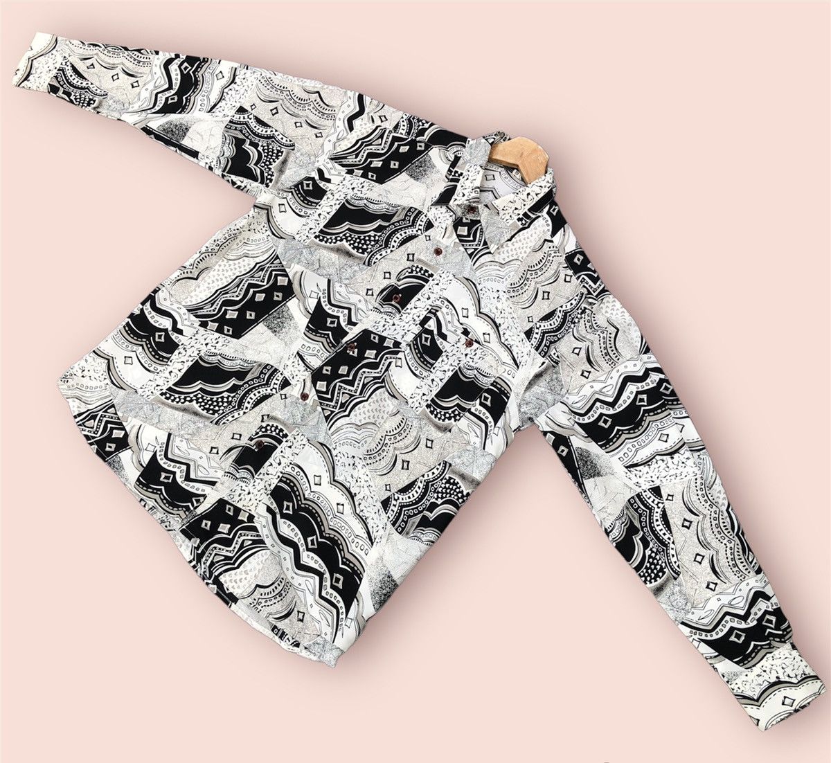 Japanese Brand Last Drop🔥Rare🔥Vintage Japanese Silk Shirt Button up Size US L / EU 52-54 / 3 - 9 Thumbnail