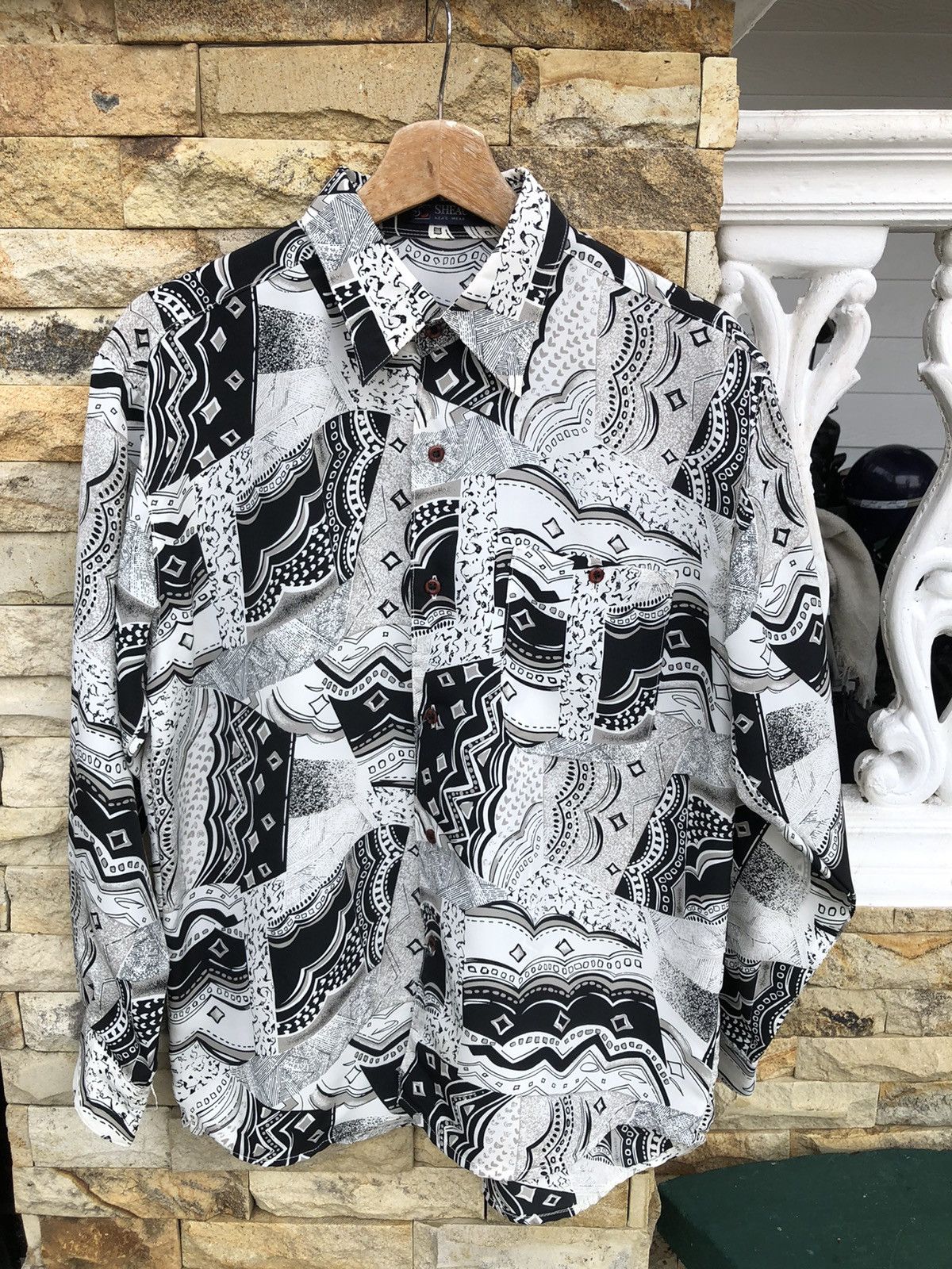 Japanese Brand Last Drop🔥Rare🔥Vintage Japanese Silk Shirt Button up Size US L / EU 52-54 / 3 - 1 Thumbnail
