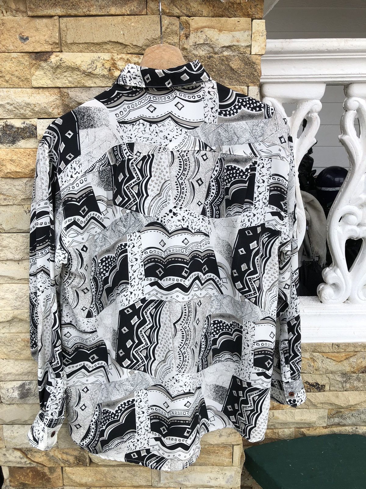 Japanese Brand Last Drop🔥Rare🔥Vintage Japanese Silk Shirt Button up Size US L / EU 52-54 / 3 - 3 Thumbnail