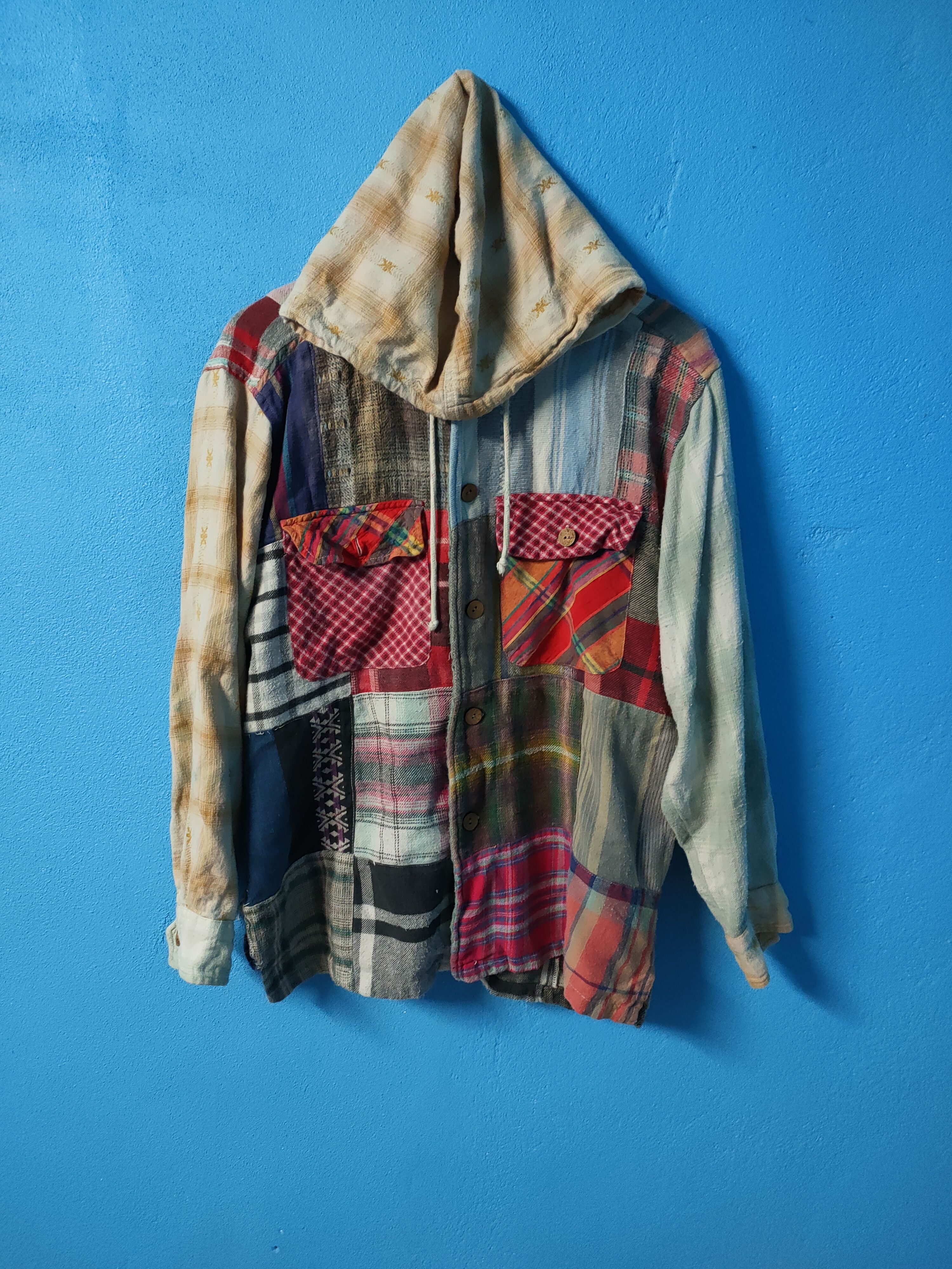 Japanese Brand vintage patchwork japanese brand hoodies jacket sweater Size US M / EU 48-50 / 2 - 1 Thumbnail