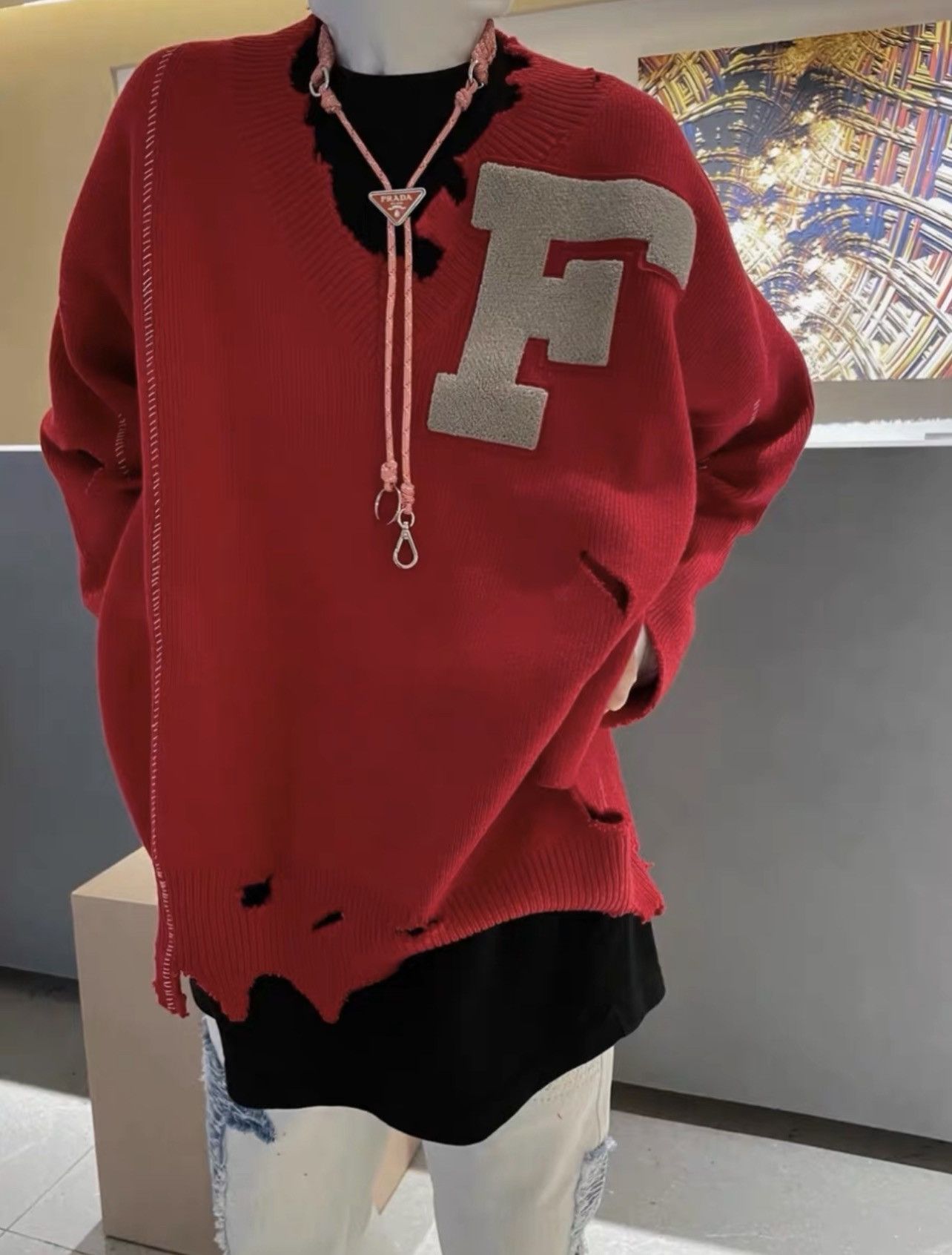 Chemise RAF SIMONS Archive Redux 03s Bondage Manches Longues - Taille 48 - Noir - Neuf Sans étiquettes