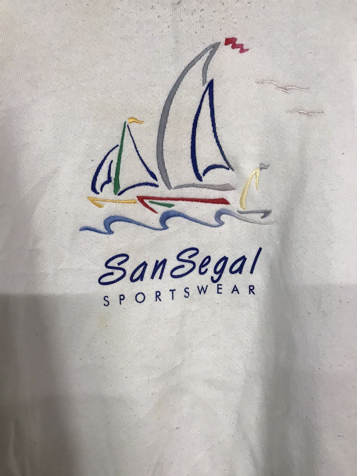 Vintage San Segal Sweatshirt Crewneck Pullover Size US L / EU 52-54 / 3 - 3 Thumbnail