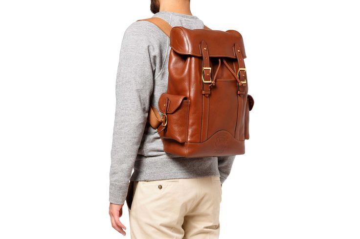 Ghurka leather backpack best sale