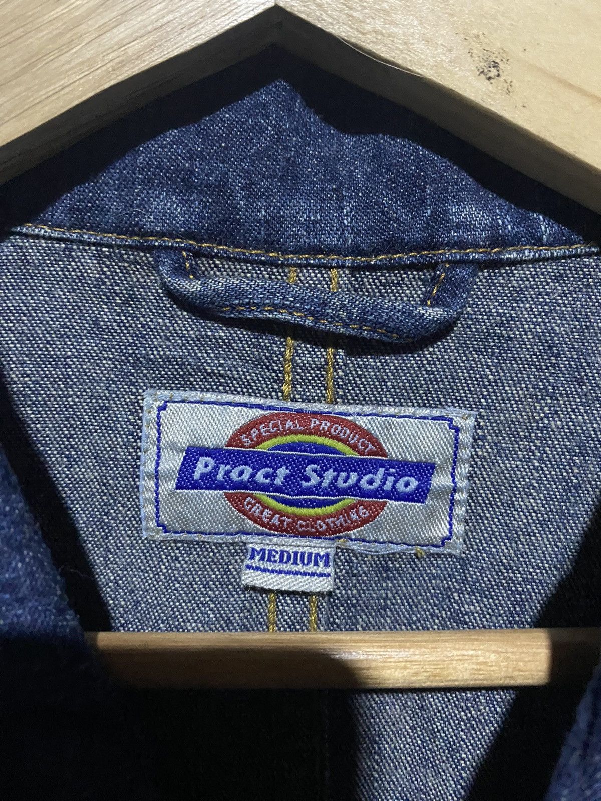 Japanese Brand × Vintage 🔥SALE🔥PRACT STUDIO WORKWEAR JACKET DENIM Size US M / EU 48-50 / 2 - 7 Thumbnail