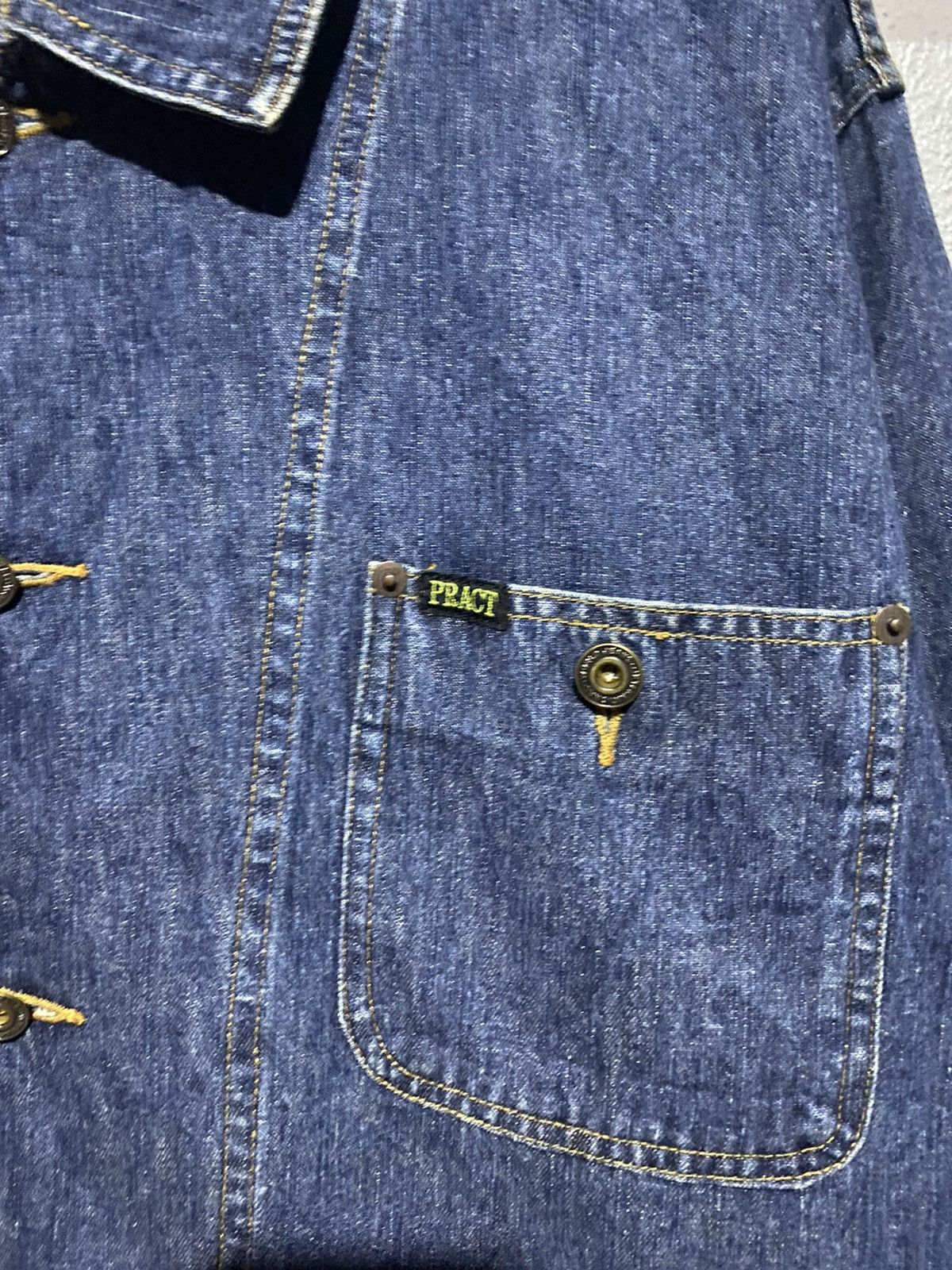 Japanese Brand × Vintage 🔥SALE🔥PRACT STUDIO WORKWEAR JACKET DENIM Size US M / EU 48-50 / 2 - 6 Thumbnail