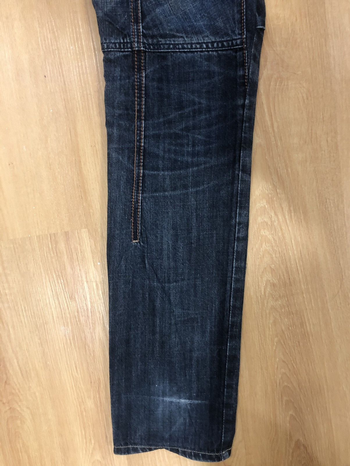 PPFM PPFM Distressed Denim Buckle Back Punk Style Size US 31 - 11 Thumbnail