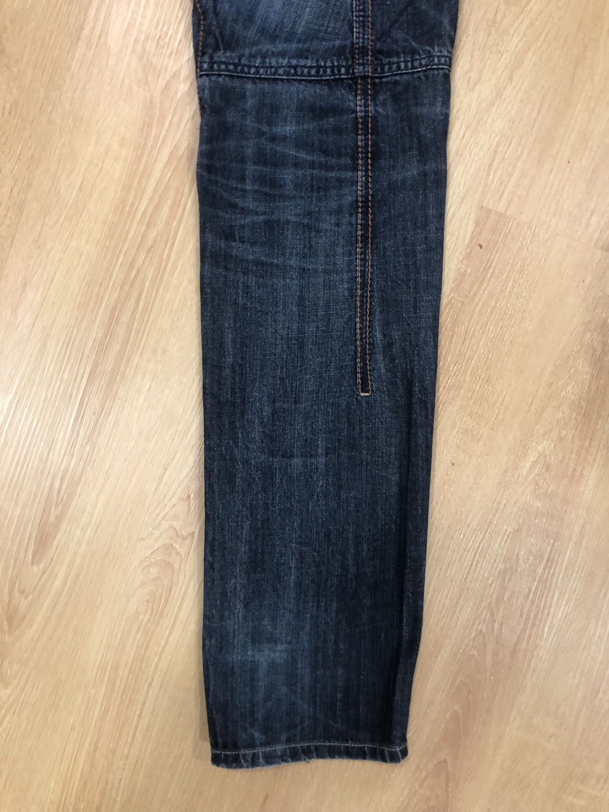 PPFM PPFM Distressed Denim Buckle Back Punk Style Size US 31 - 12 Thumbnail