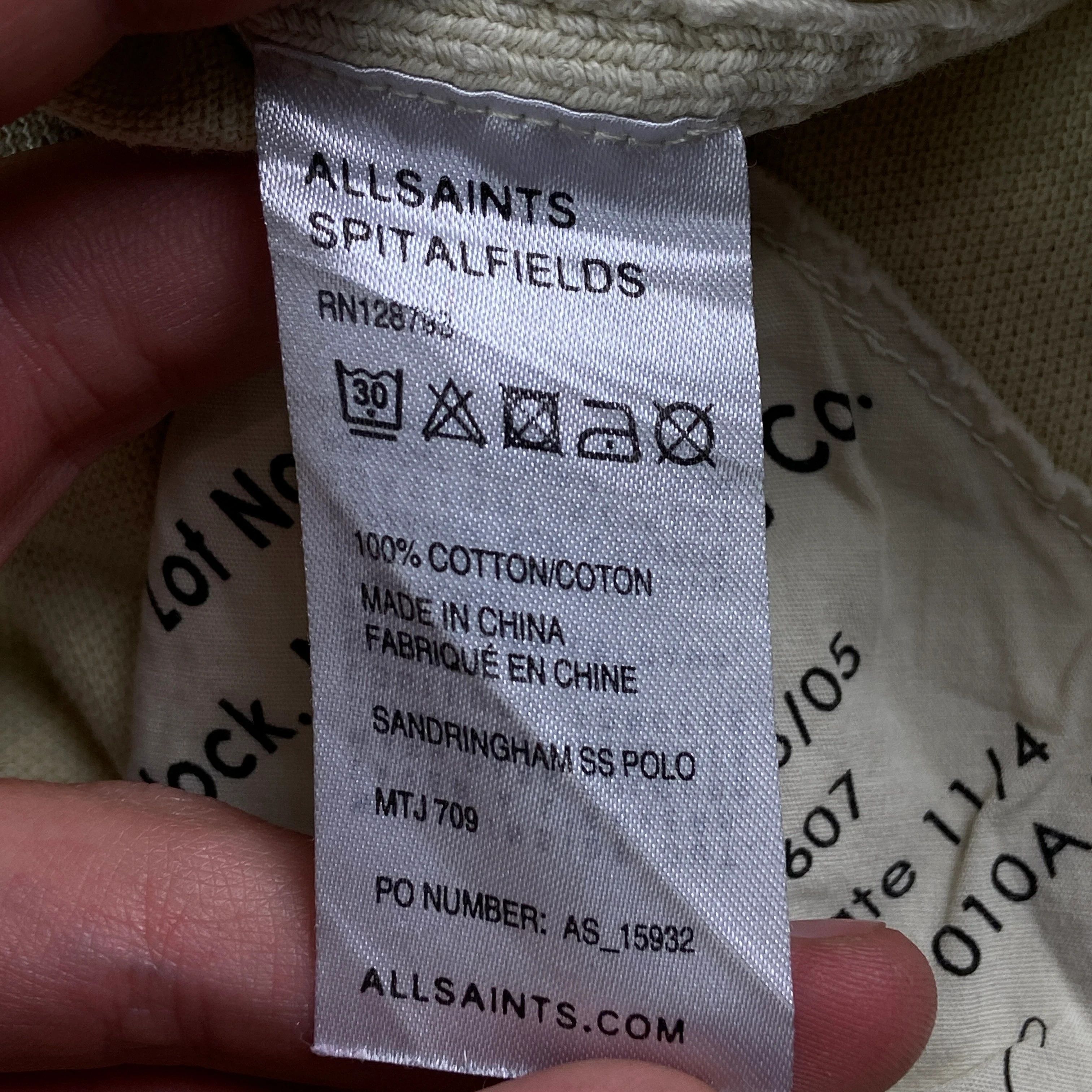 Allsaints Mens Polo T Shirt Allsaints Size XXL 2XL Size US XXL / EU 58 / 5 - 8 Thumbnail