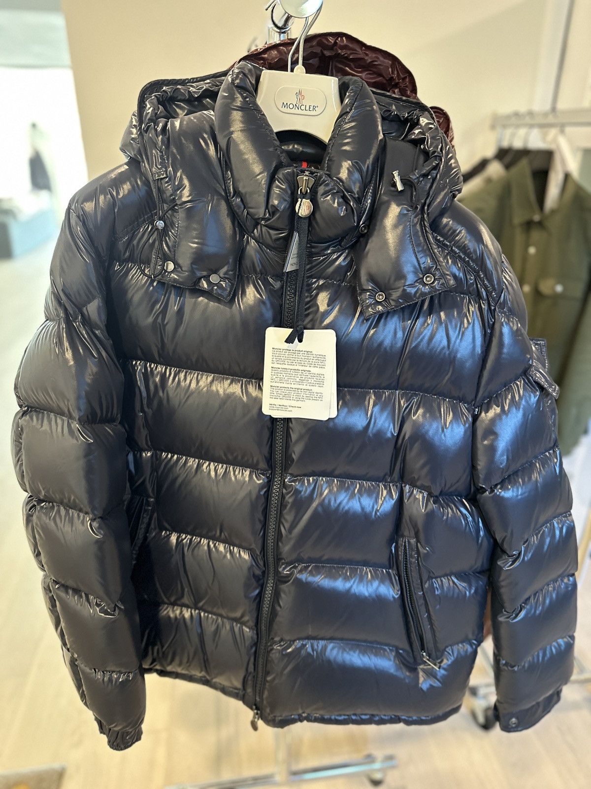 image of Moncler Maya Jacket - Size 7 in Navy, Men's