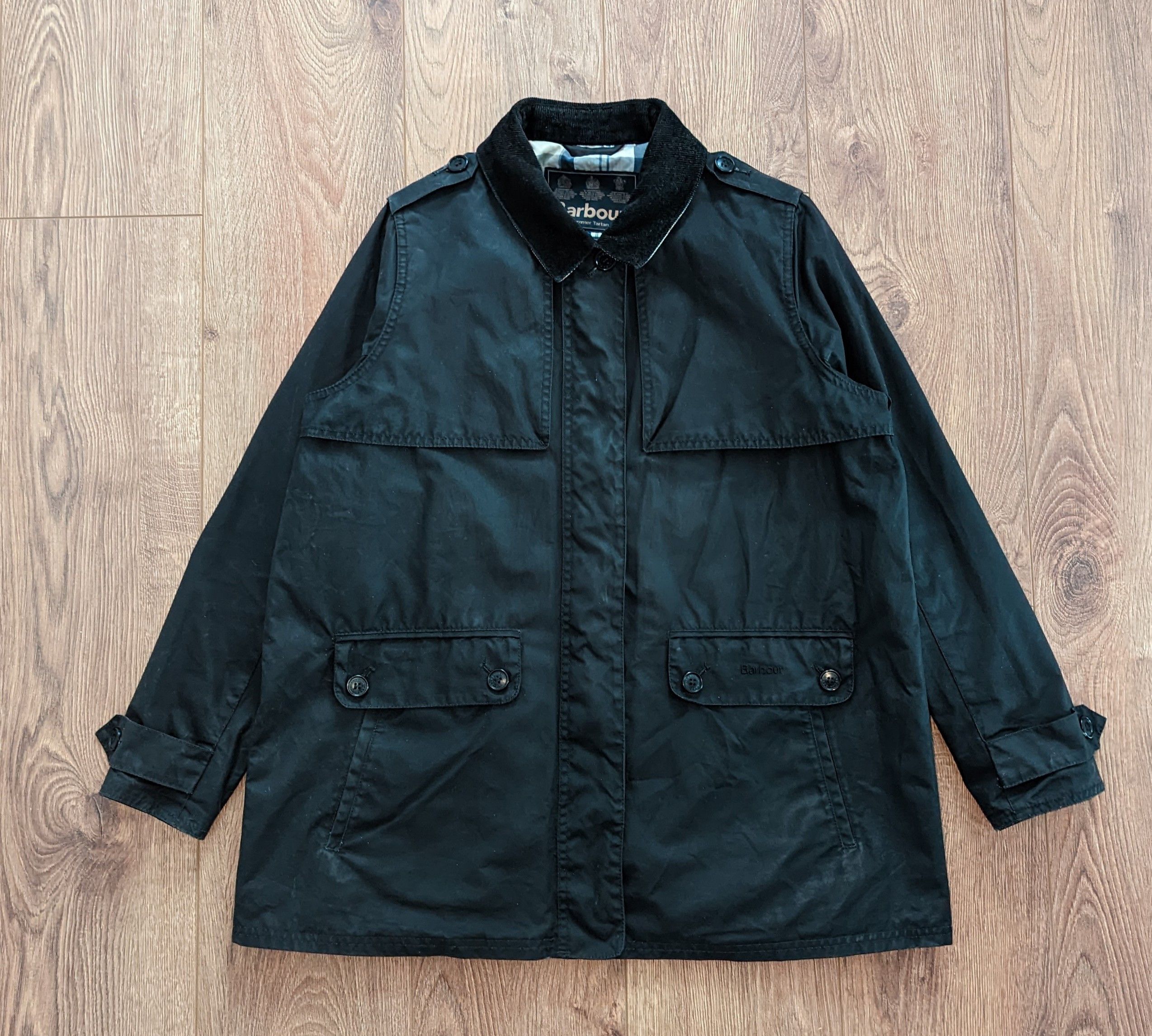 Barbour Barbour Blantyre Wax Jacket Summer Tartan Black EnglandStyle Size L / US 10 / IT 46 - 1 Thumbnail
