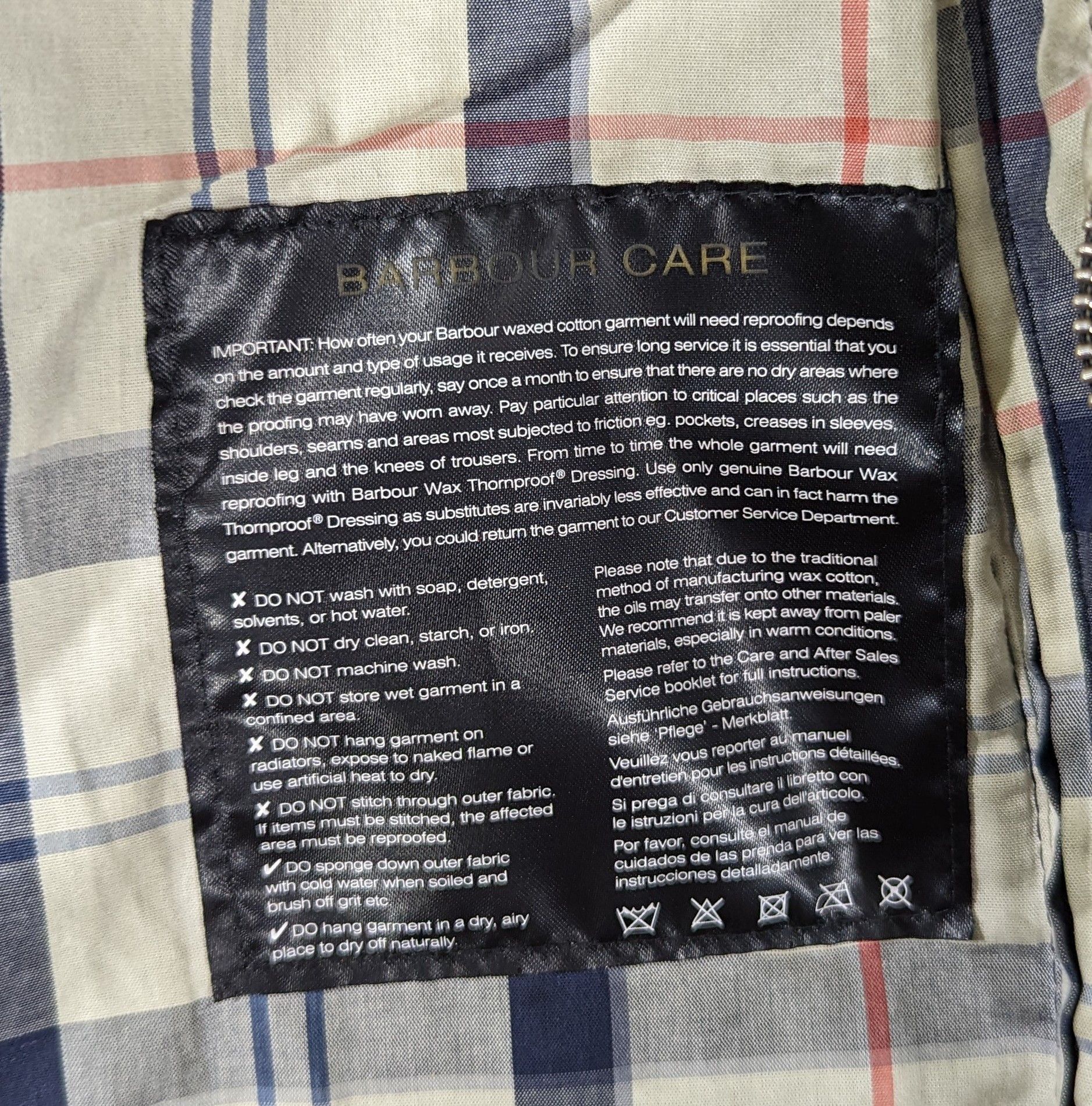 Barbour Barbour Blantyre Wax Jacket Summer Tartan Black EnglandStyle Size L / US 10 / IT 46 - 14 Thumbnail