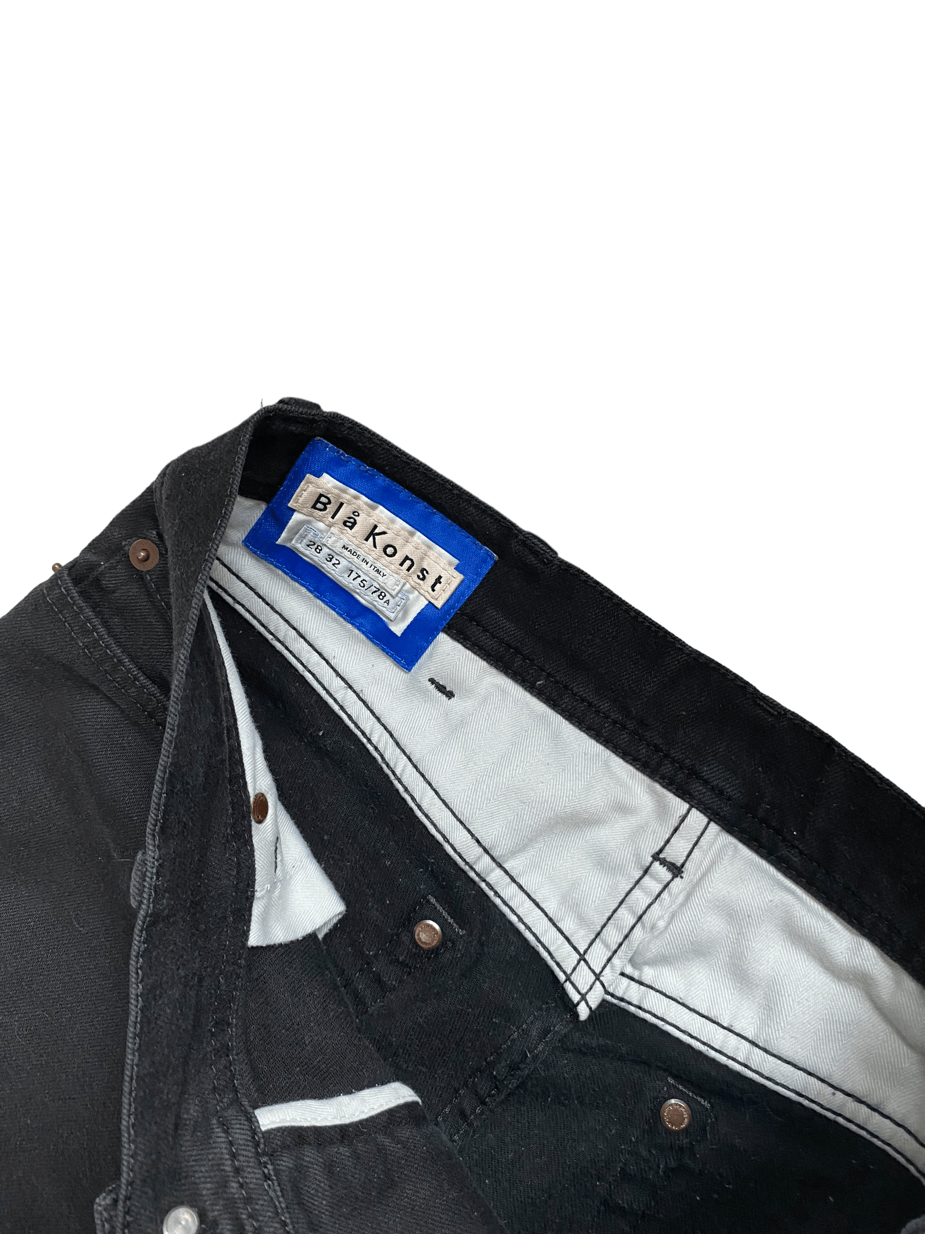 Acne Studios Bla Konst Acne Studios black denim pants, 28/32 Size 28" / US 6 / IT 42 - 2 Thumbnail