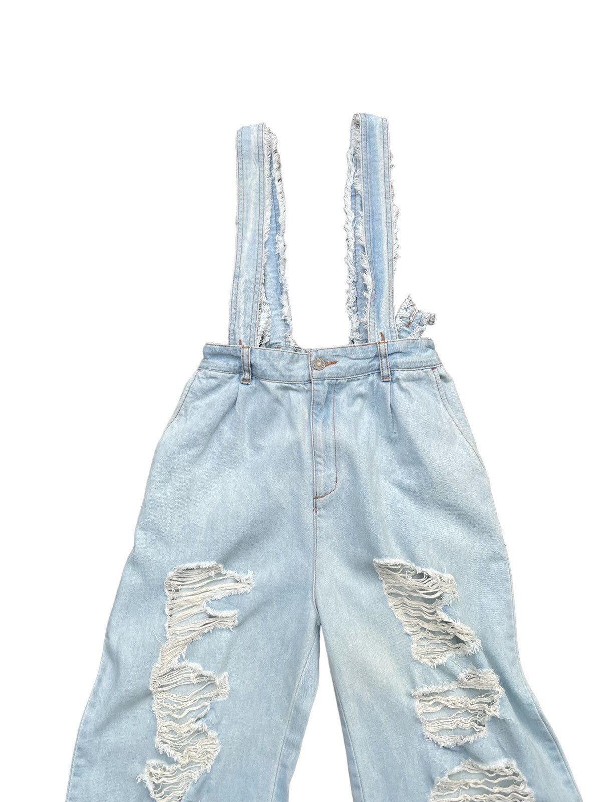 Japanese Brand Japanese Punyus Distresed Denim Size 26" / US 2 / IT 38 - 5 Thumbnail