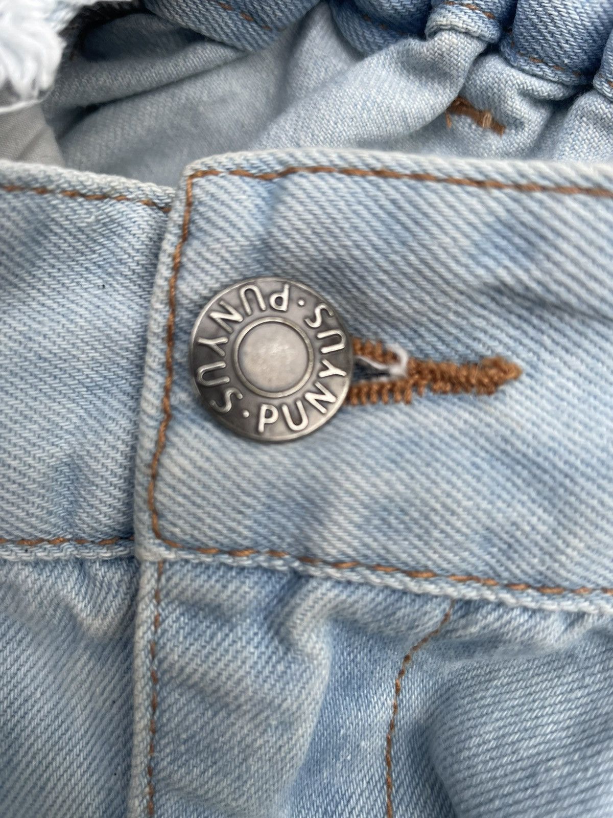 Japanese Brand Japanese Punyus Distresed Denim Size 26" / US 2 / IT 38 - 12 Thumbnail