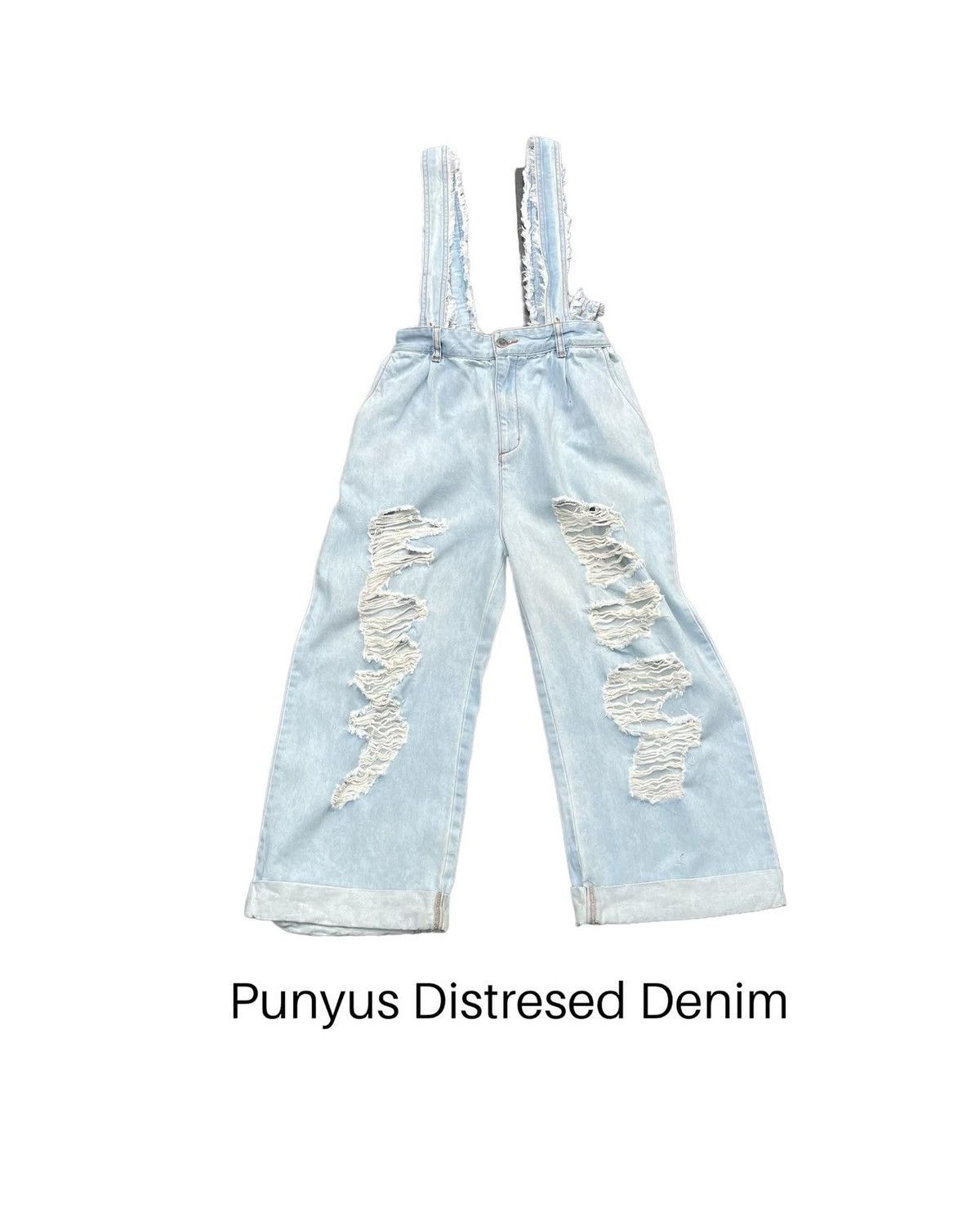 Japanese Brand Japanese Punyus Distresed Denim Size 26" / US 2 / IT 38 - 1 Thumbnail