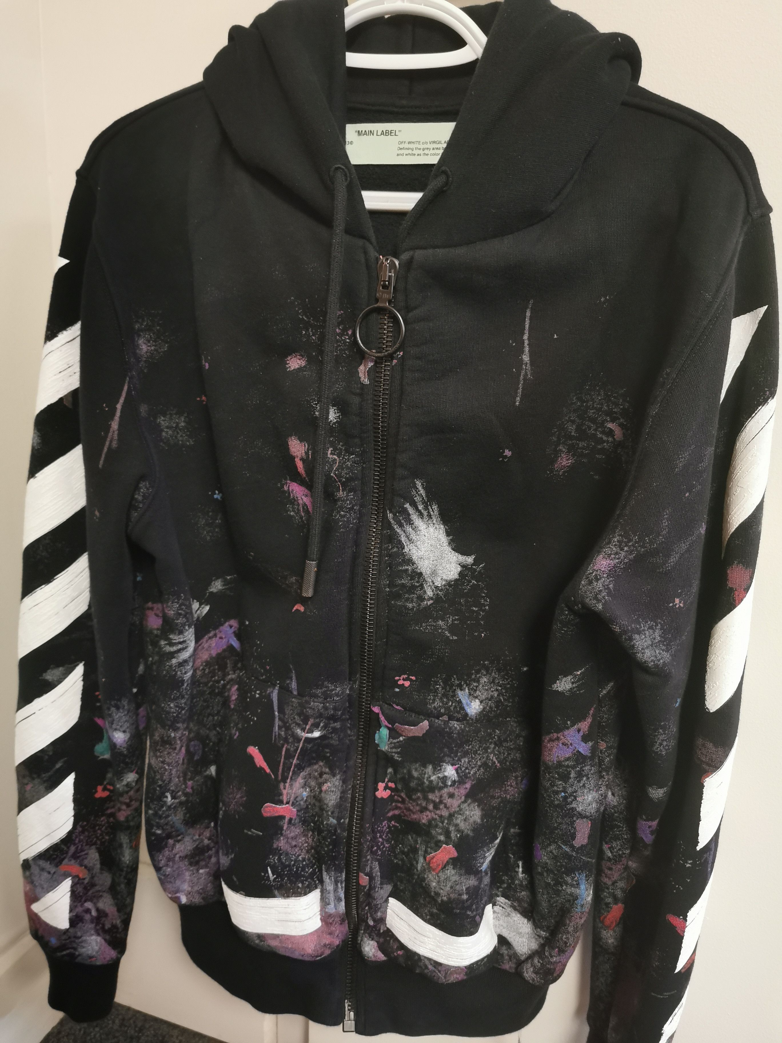 Off White Off White Virgil Abloh galaxy Hoodie Grailed