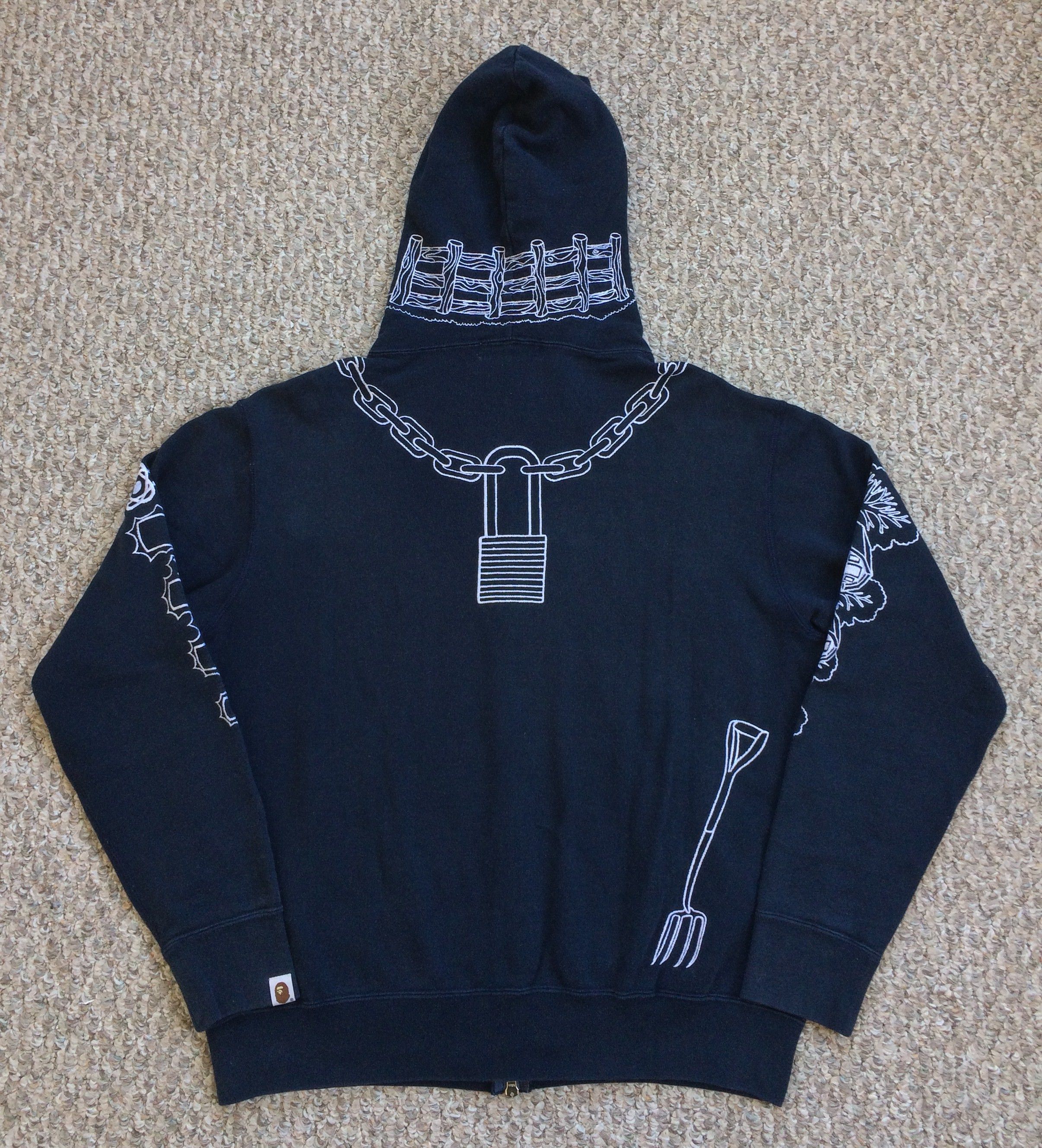 Bape OG Bape Aoyama Royal Cow Full Zip Hoodie Size US S / EU 44-46 / 1 - 4 Thumbnail