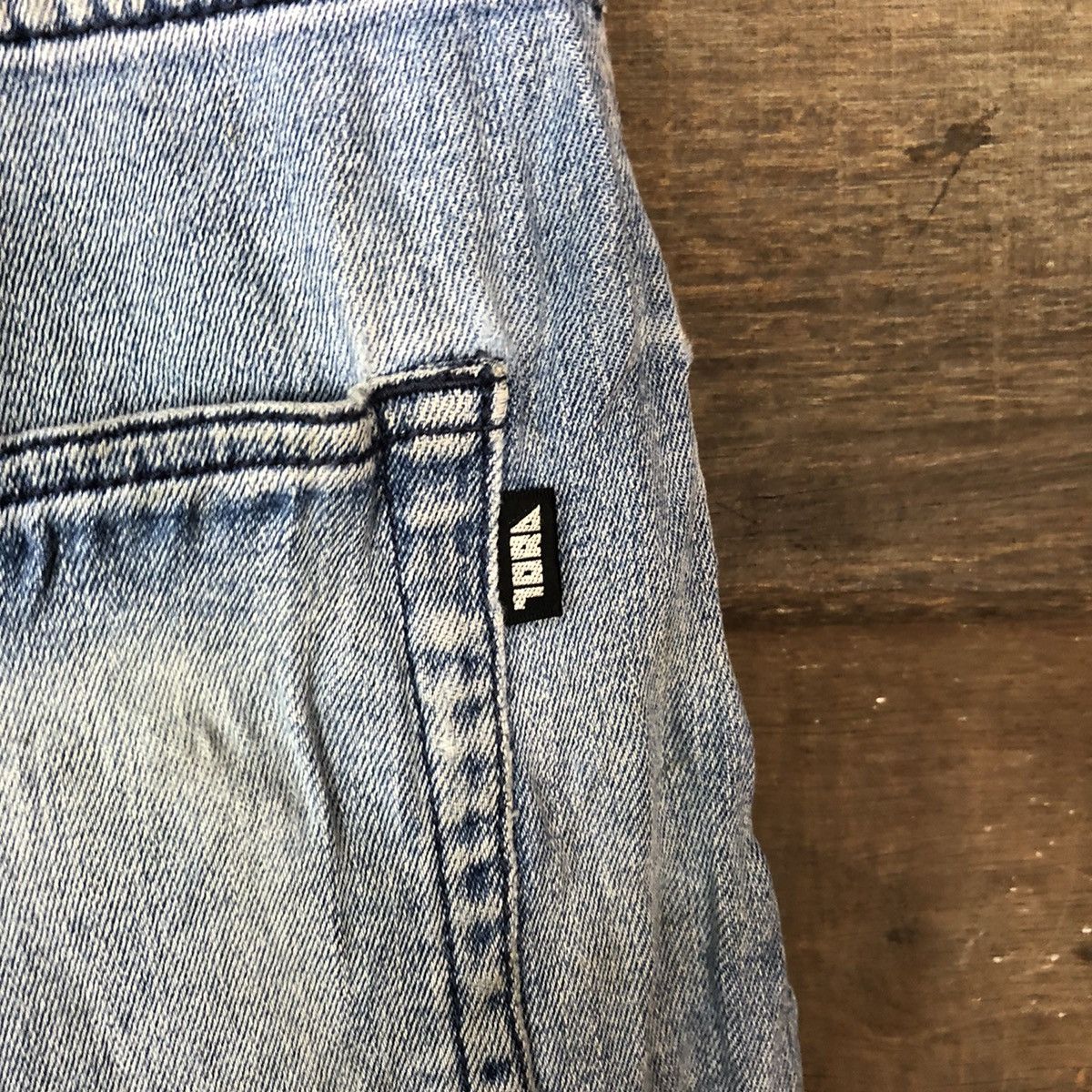 Japanese Brand Tora japan vintage Blue Distressed Denim Pants #5087 Size US 30 / EU 46 - 16 Thumbnail