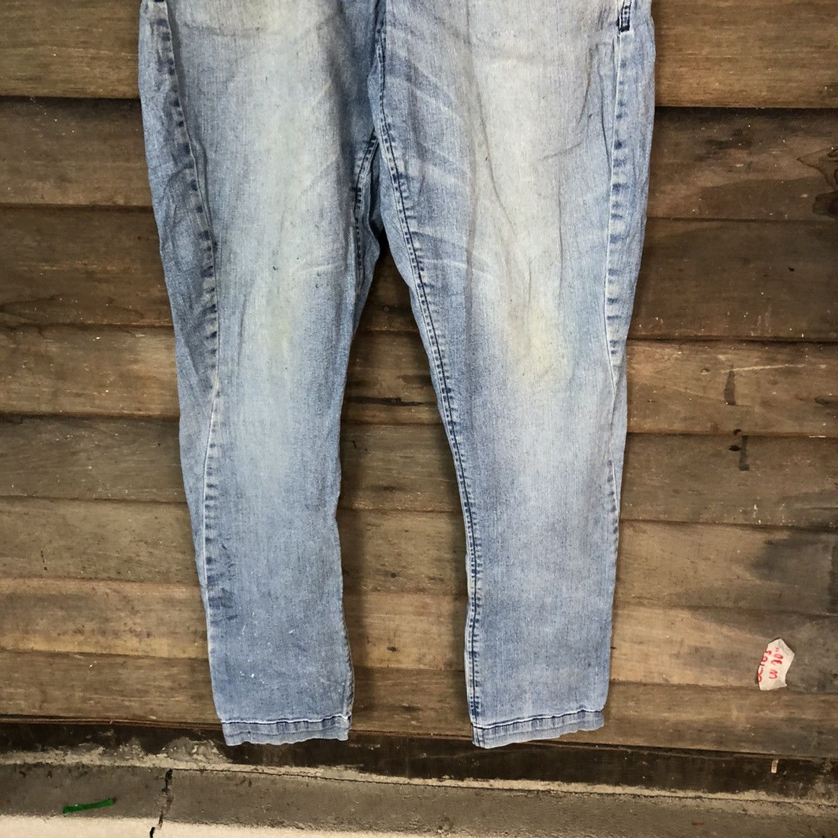 Japanese Brand Tora japan vintage Blue Distressed Denim Pants #5087 Size US 30 / EU 46 - 3 Thumbnail