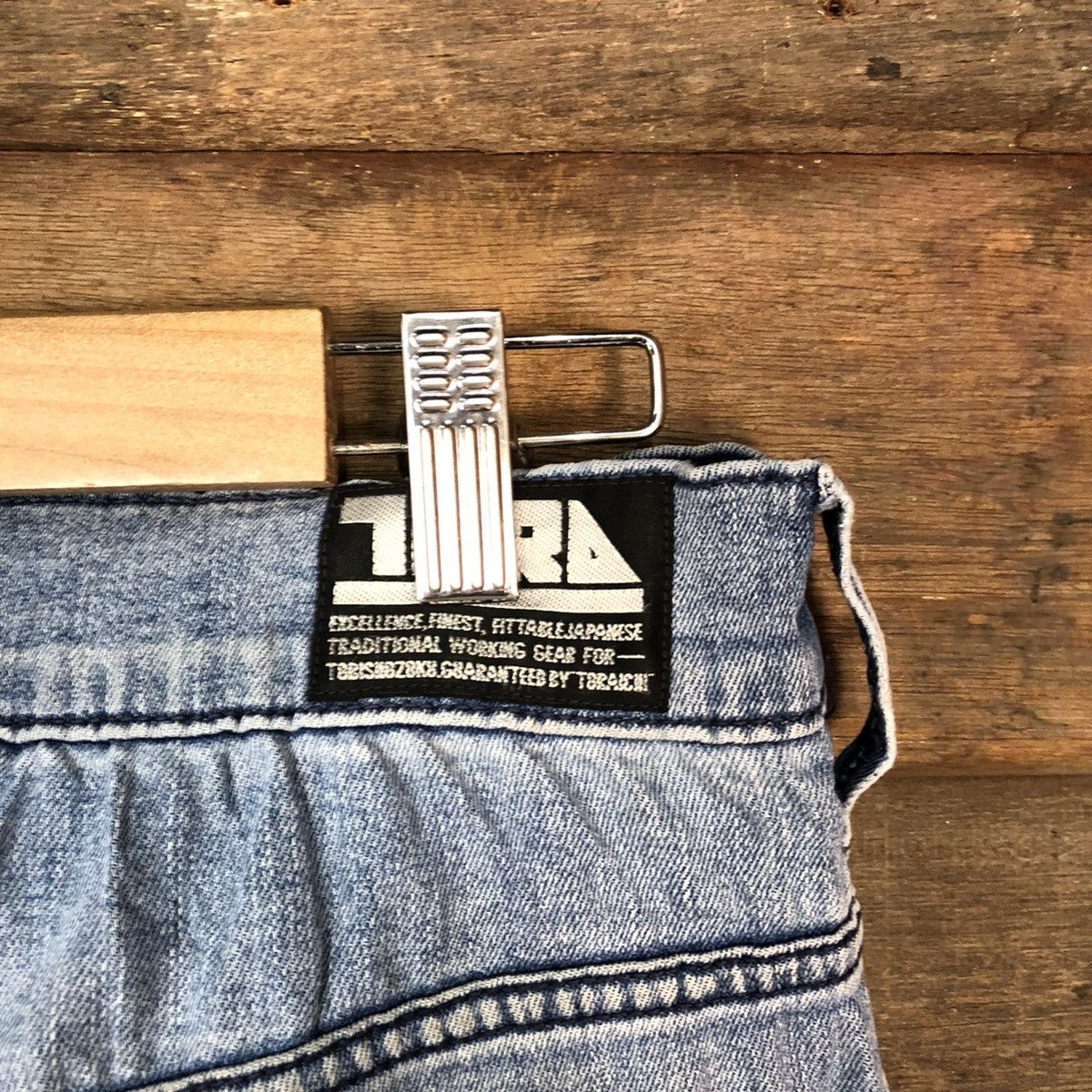 Japanese Brand Tora japan vintage Blue Distressed Denim Pants #5087 Size US 30 / EU 46 - 15 Thumbnail