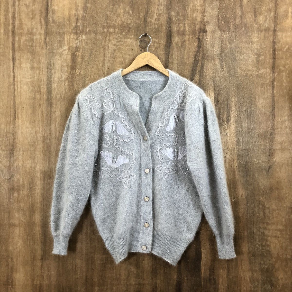 Japanese Brand Japanese Brand Art Cardigan Grey Knitwear #157 Size US M / EU 48-50 / 2 - 1 Thumbnail