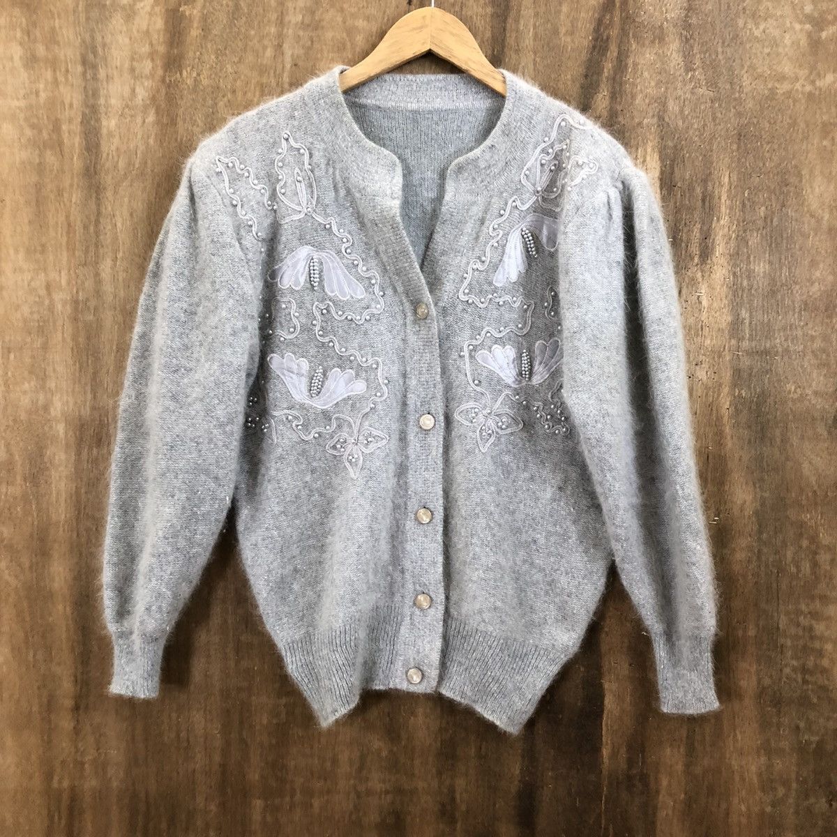 Japanese Brand Japanese Brand Art Cardigan Grey Knitwear #157 Size US M / EU 48-50 / 2 - 3 Thumbnail