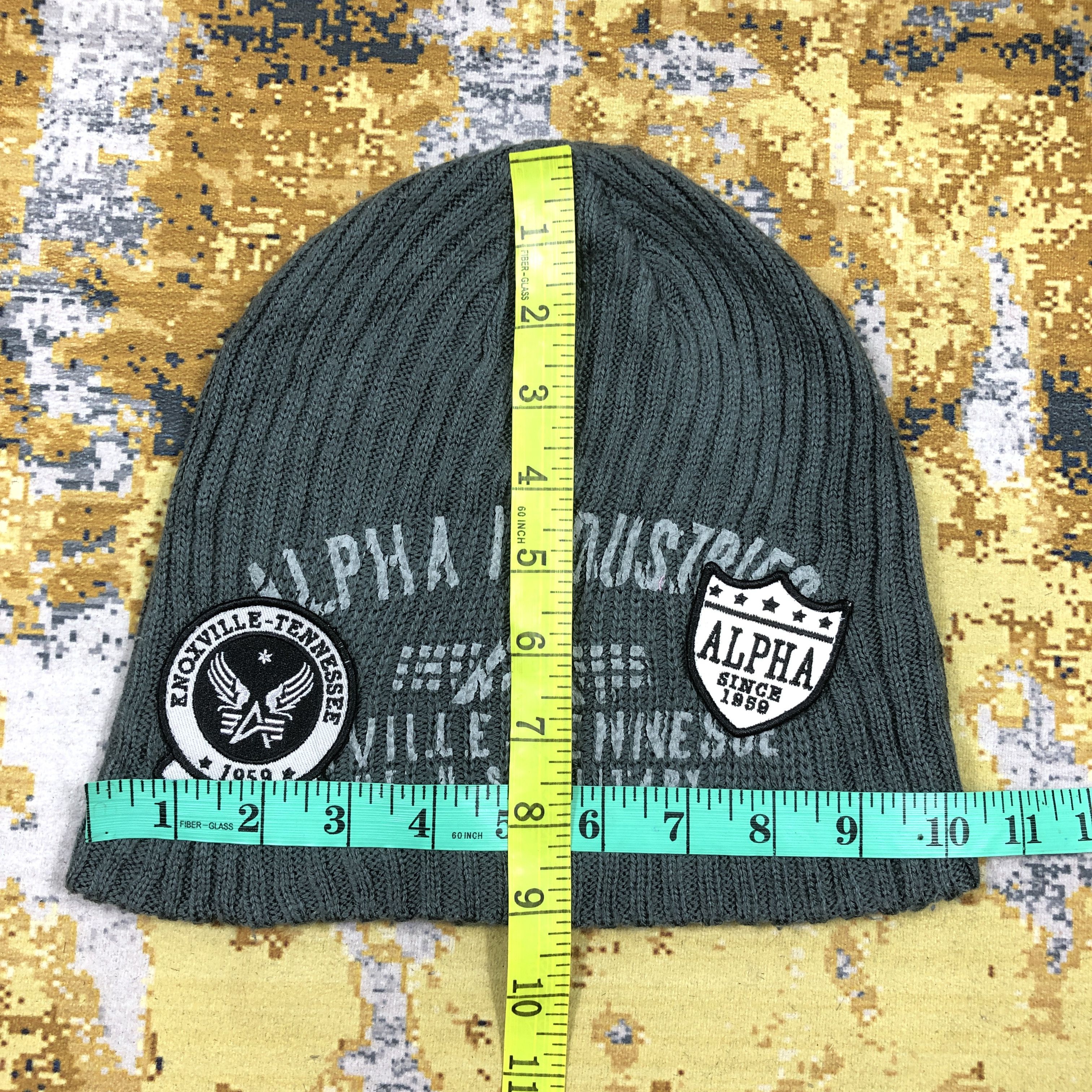 Alpha Industries × Vintage Vintage Alpha Industries Beanie Hat B2234 Size ONE SIZE - 5 Thumbnail