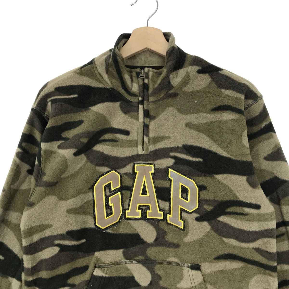 Gap Vintage GAP Fleece Sweatshirt Sherpa Camouflage Big Logo Size US S / EU 44-46 / 1 - 2 Thumbnail