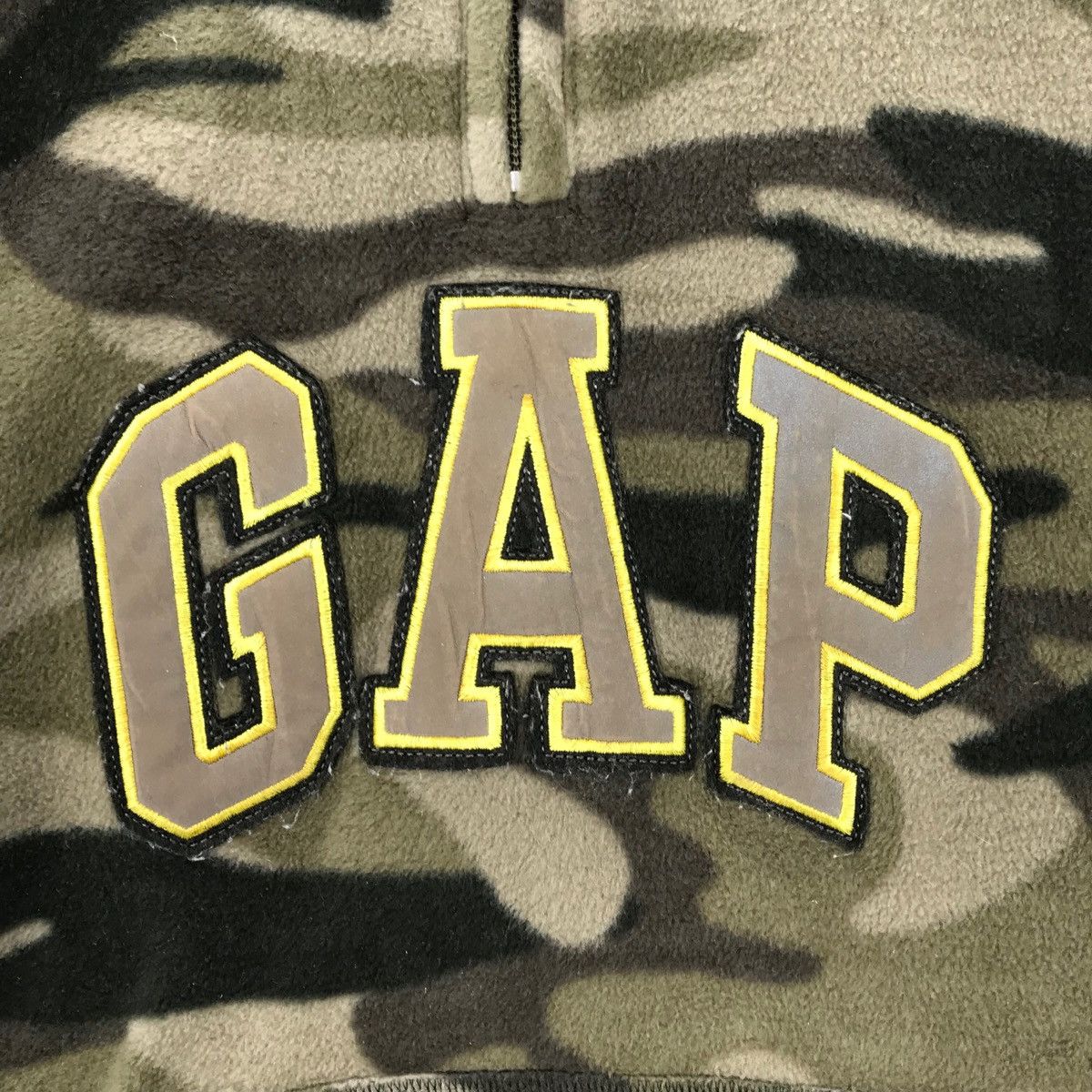 Gap Vintage GAP Fleece Sweatshirt Sherpa Camouflage Big Logo Size US S / EU 44-46 / 1 - 3 Thumbnail