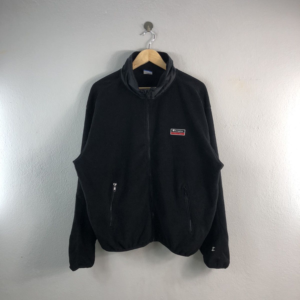 Vintage Champion Sportswear Fleece Light Zipper Sweater