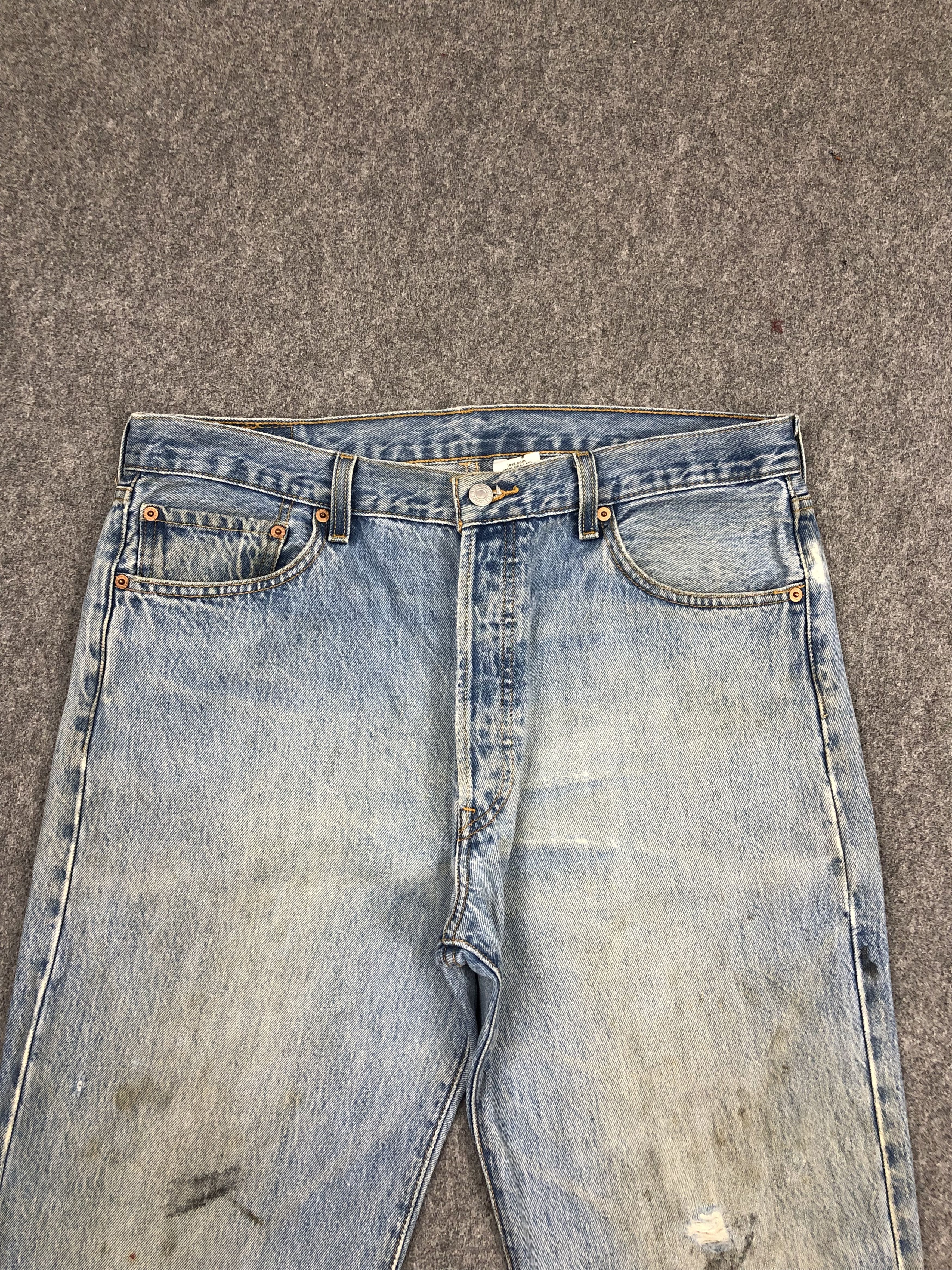 Levi's Faded Blue Vintage Levis 501 Jeans DP1503 Size US 36 / EU 52 - 3 Thumbnail