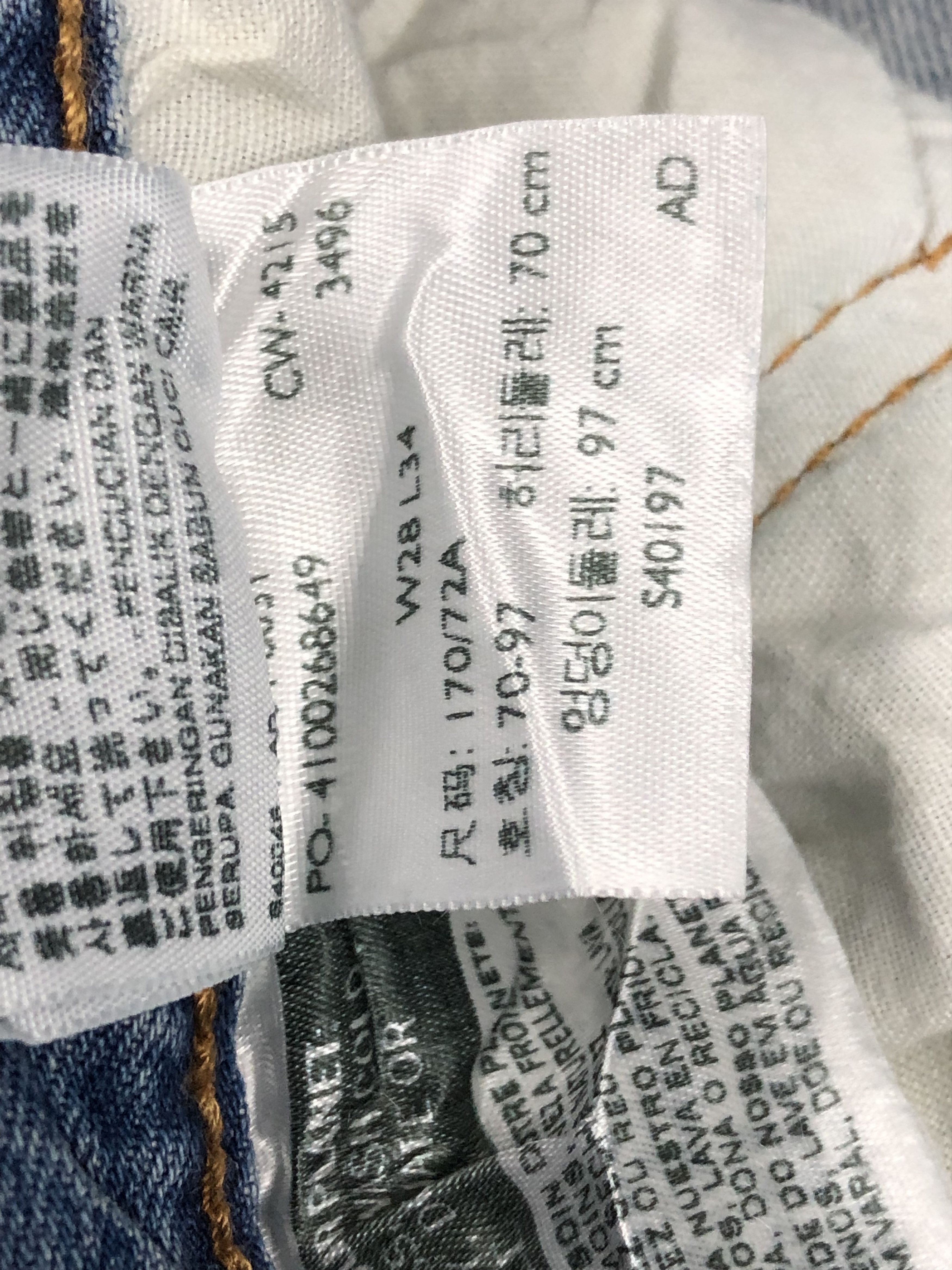Levi's Light Wash Vintage Levis 501 Jeans DP1502 Size US 34 / EU 50 - 9 Thumbnail
