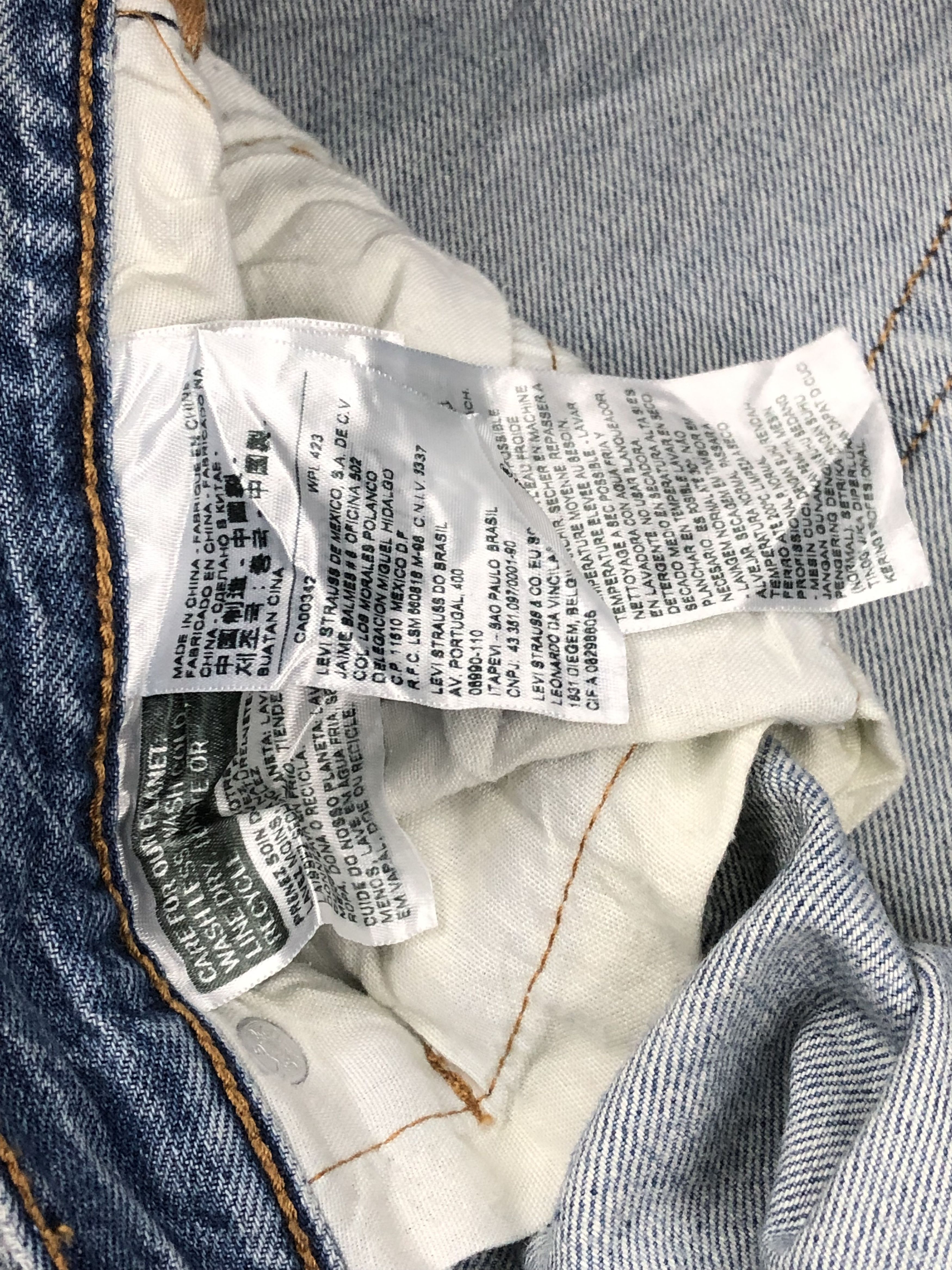Levi's Light Wash Vintage Levis 501 Jeans DP1502 Size US 34 / EU 50 - 8 Thumbnail