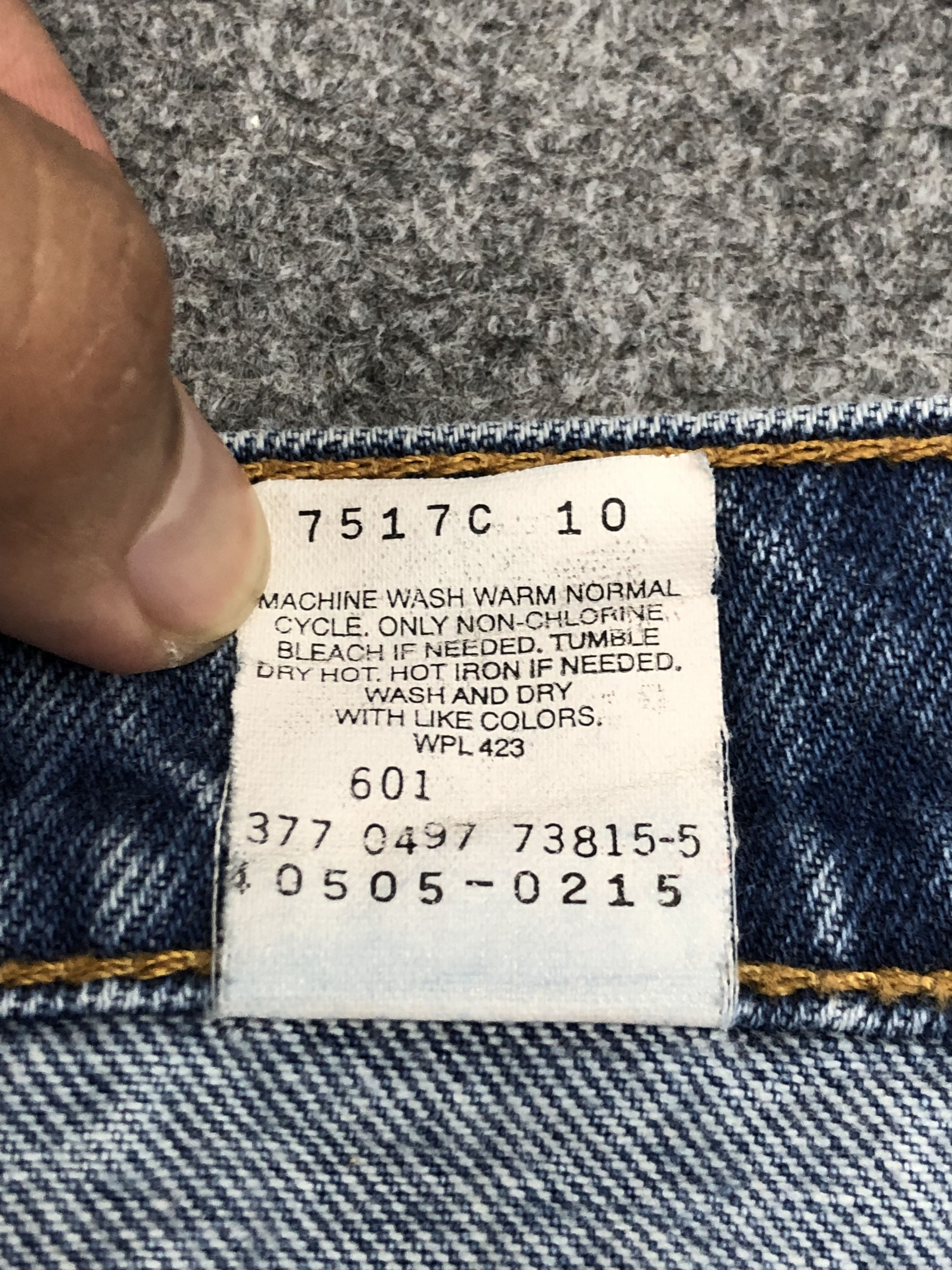 Levi's Vintage 90s Levis 505 Jeans DP1500 Size US 39 - 7 Thumbnail