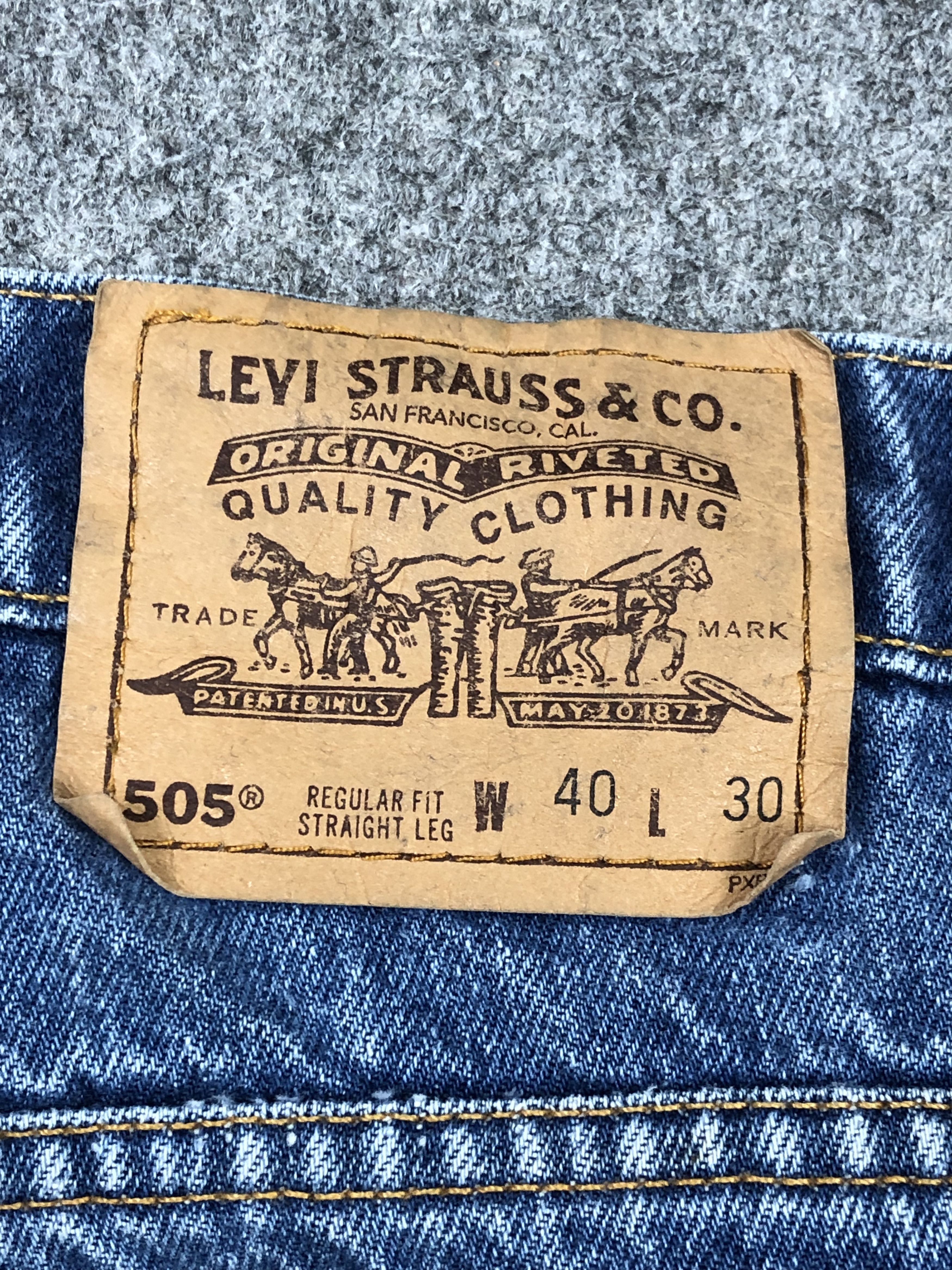 Levi's Vintage 90s Levis 505 Jeans DP1500 Size US 39 - 5 Thumbnail
